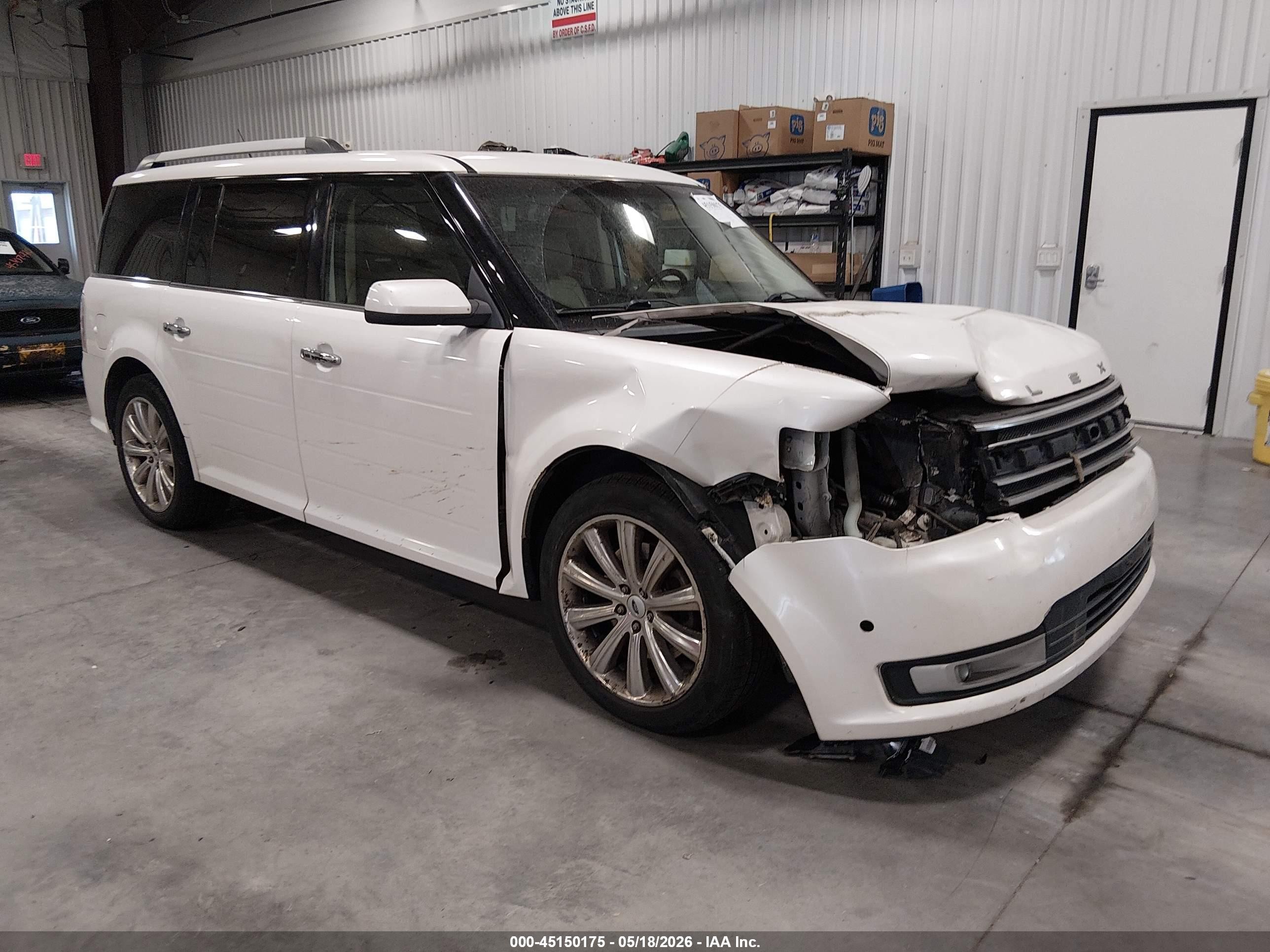 2013 Ford Flex Limited Белый vin: 2FMHK6DT3DBD28405