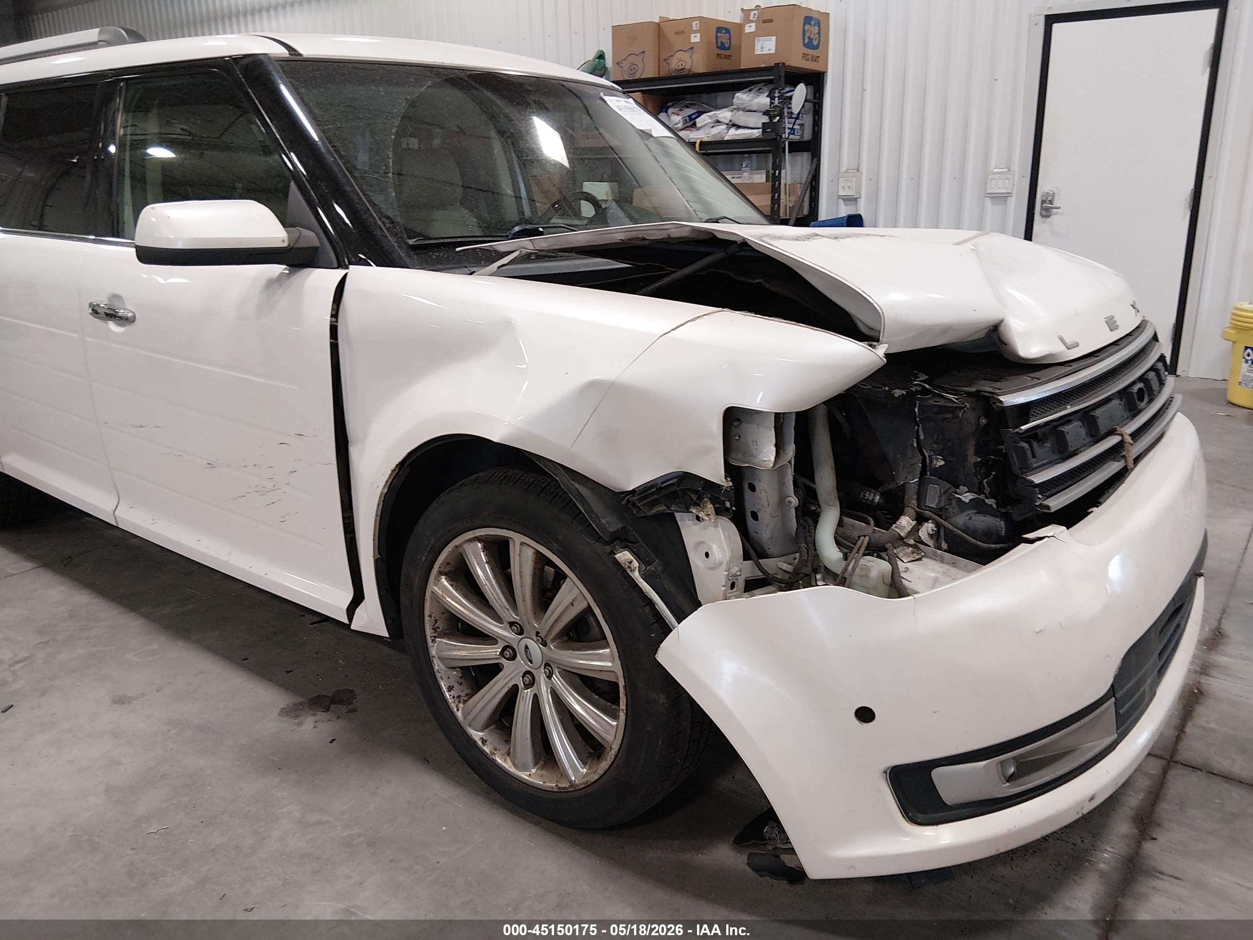 2013 Ford Flex Limited Белый vin: 2FMHK6DT3DBD28405