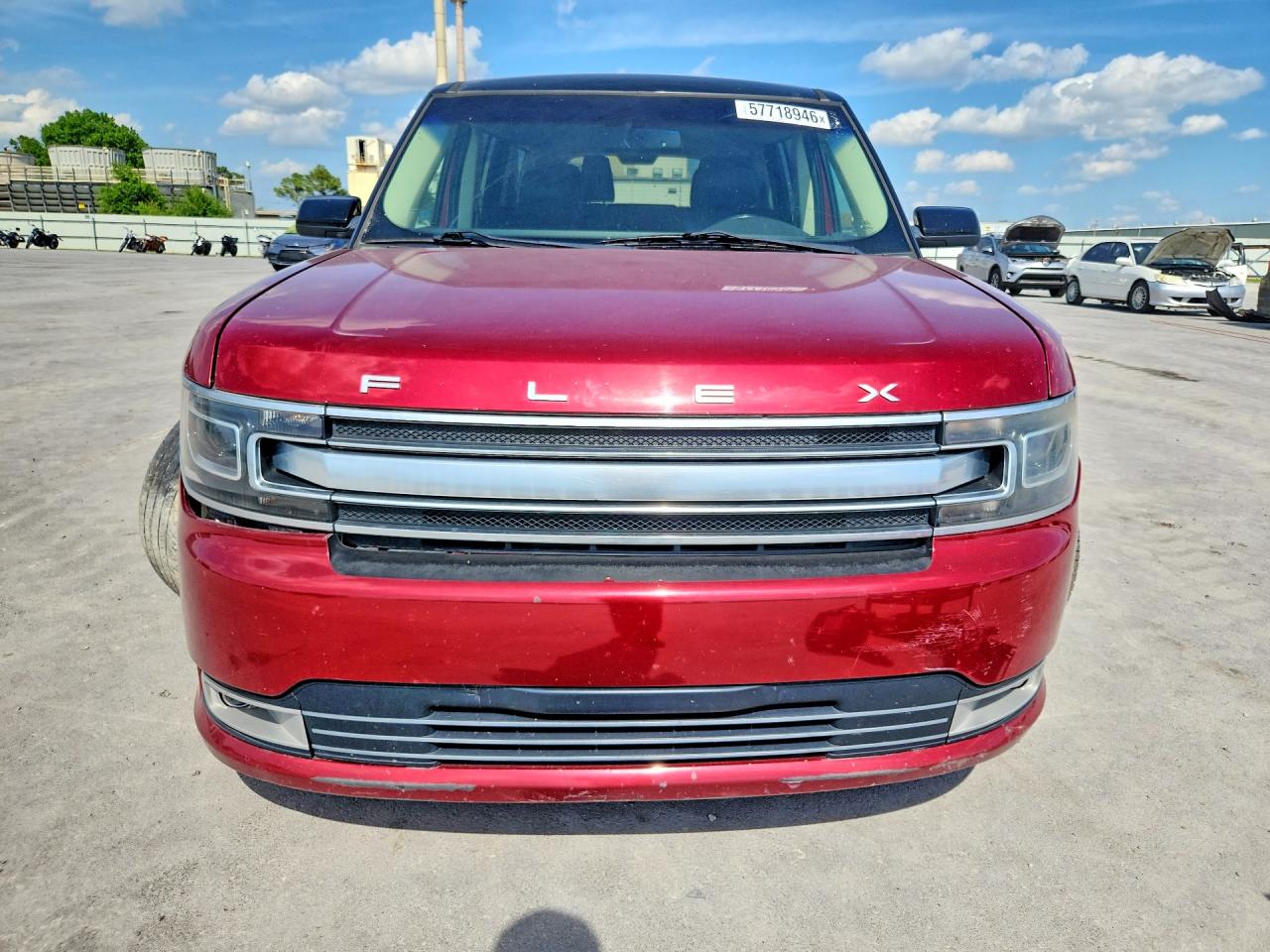 2014 Ford Flex Limited Red vin: 2FMHK6DT3EBD09726