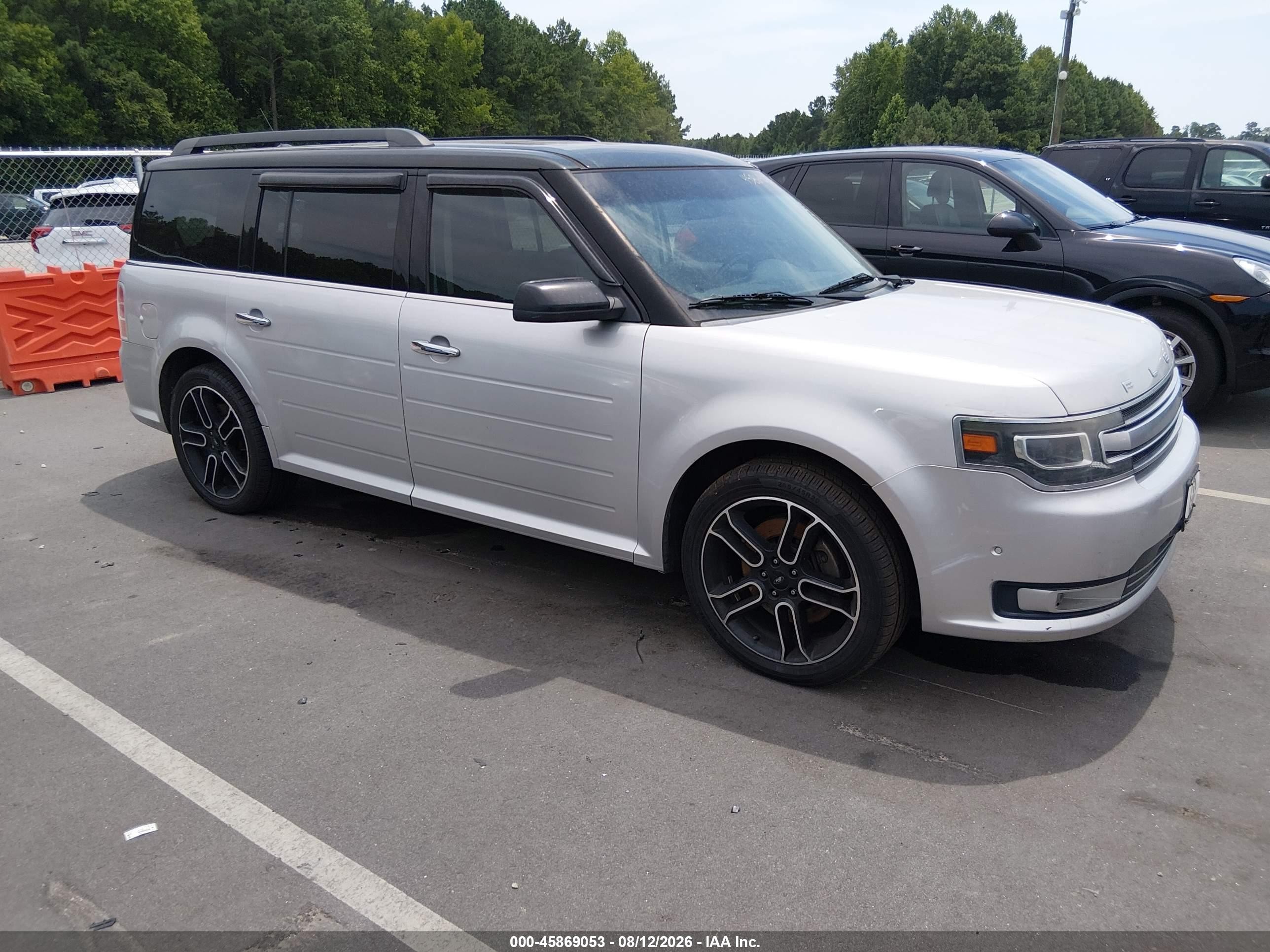2014 Ford Flex Limited Silver vin: 2FMHK6DT3EBD40295