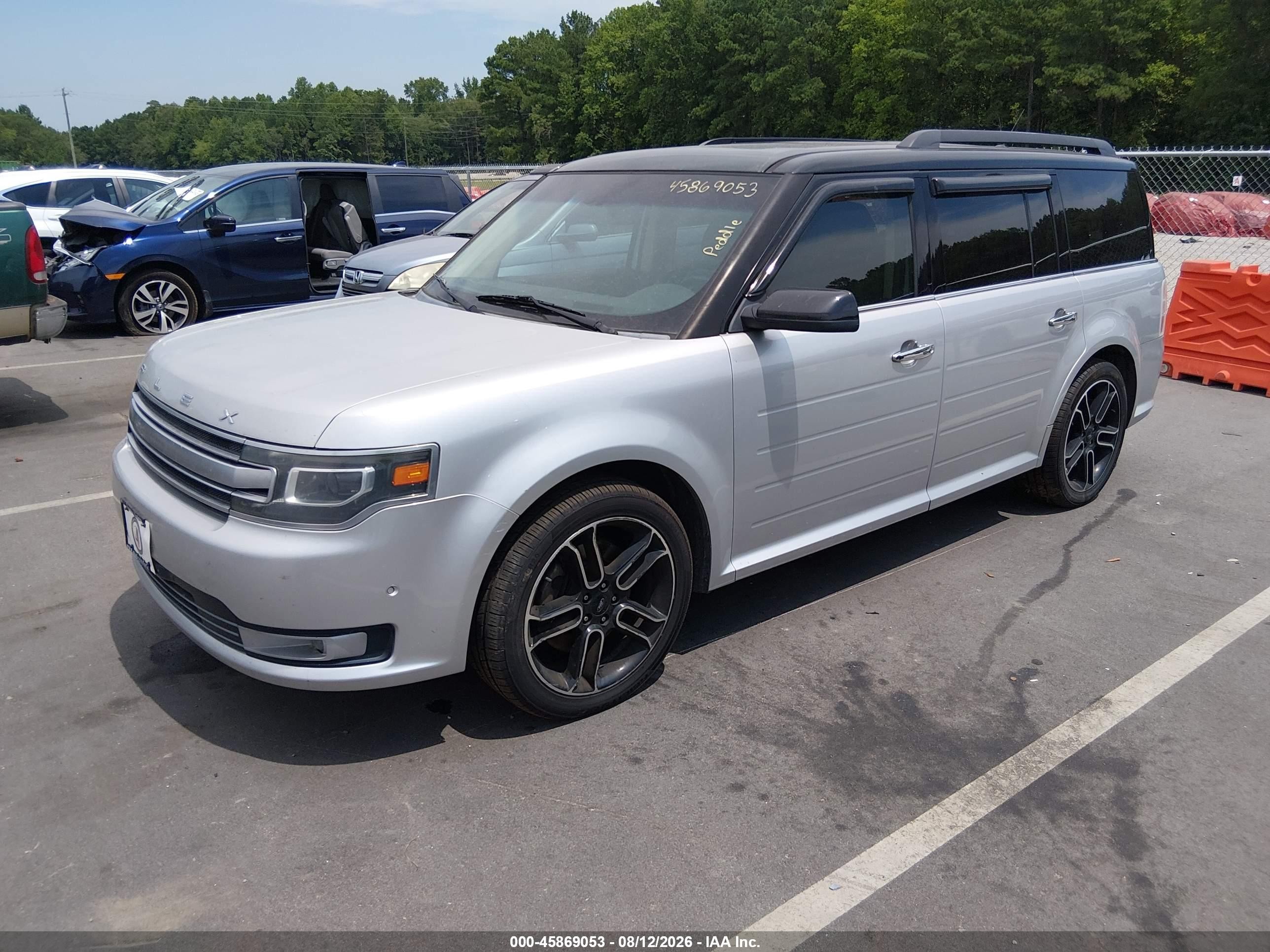 2014 Ford Flex Limited Silver vin: 2FMHK6DT3EBD40295