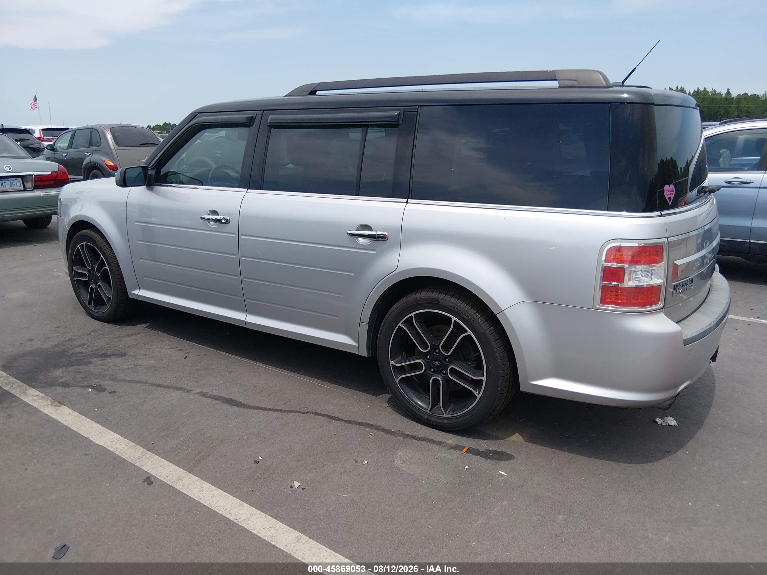 2014 Ford Flex Limited Silver vin: 2FMHK6DT3EBD40295