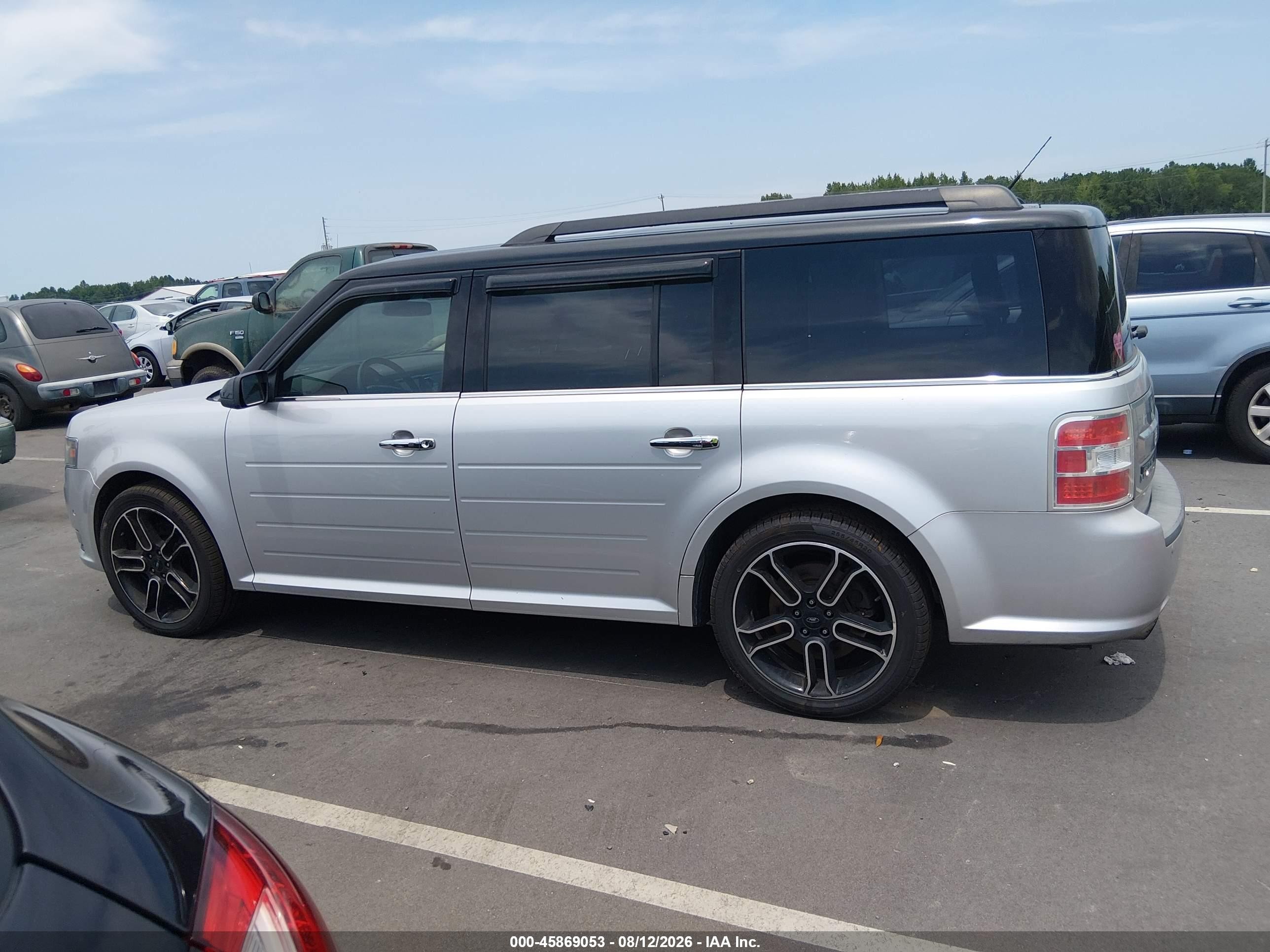 2014 Ford Flex Limited Silver vin: 2FMHK6DT3EBD40295