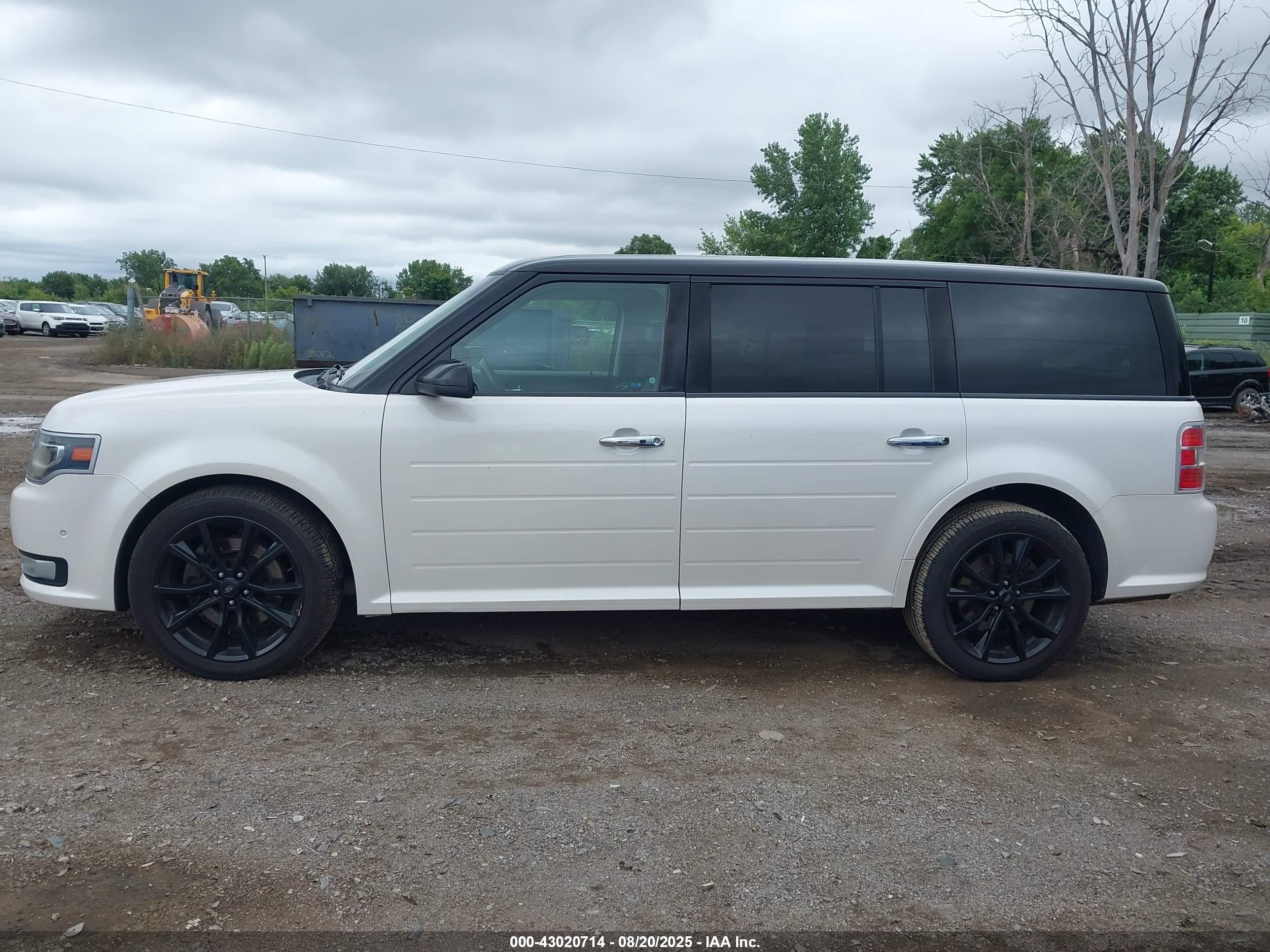 2018 Ford Flex Limited White vin: 2FMHK6DT3JBA17245