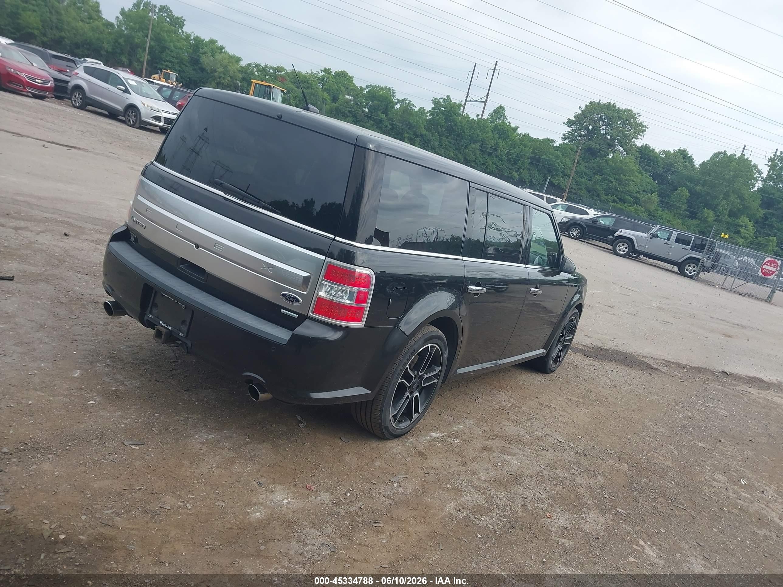 2013 Ford Flex Limited Black vin: 2FMHK6DT5DBD15008