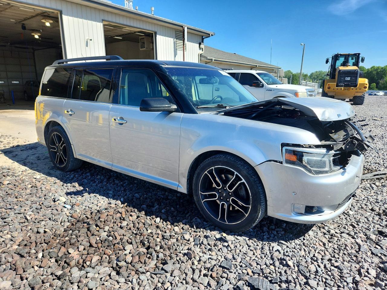 2014 Ford Flex Limited Silver vin: 2FMHK6DT5EBD25880