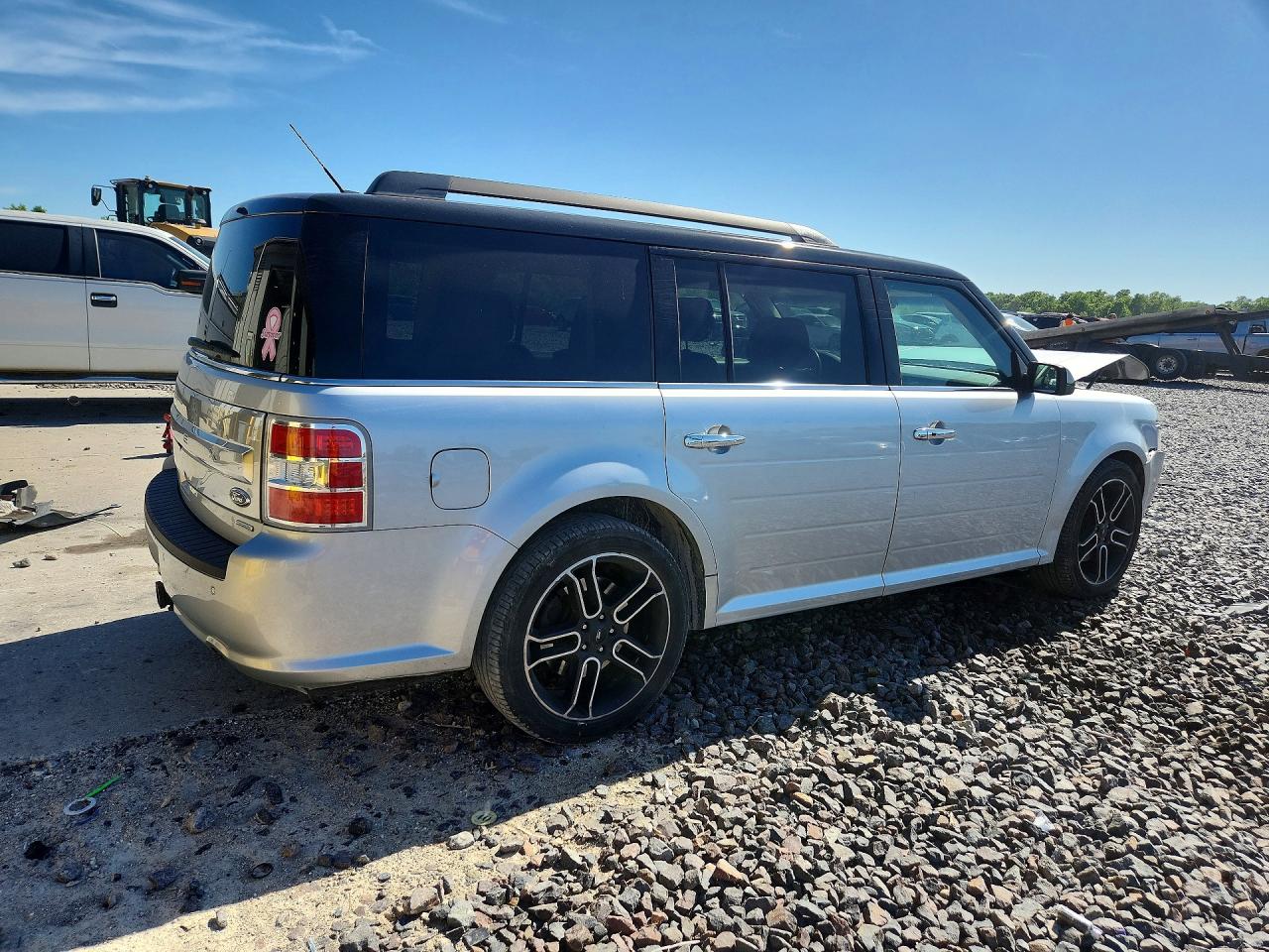 2014 Ford Flex Limited Silver vin: 2FMHK6DT5EBD25880