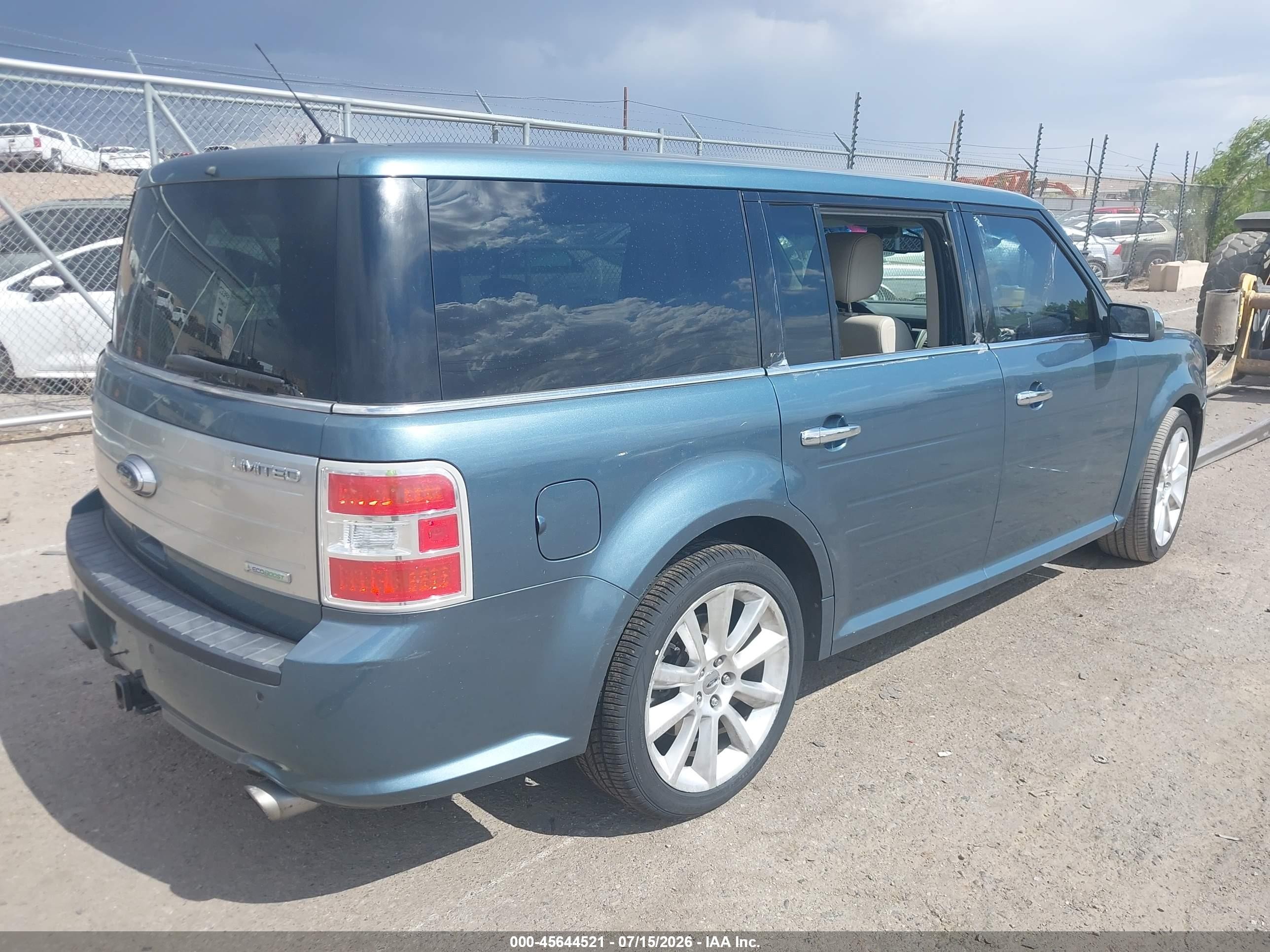 2010 Ford Flex Limited Blue vin: 2FMHK6DT6ABA38655