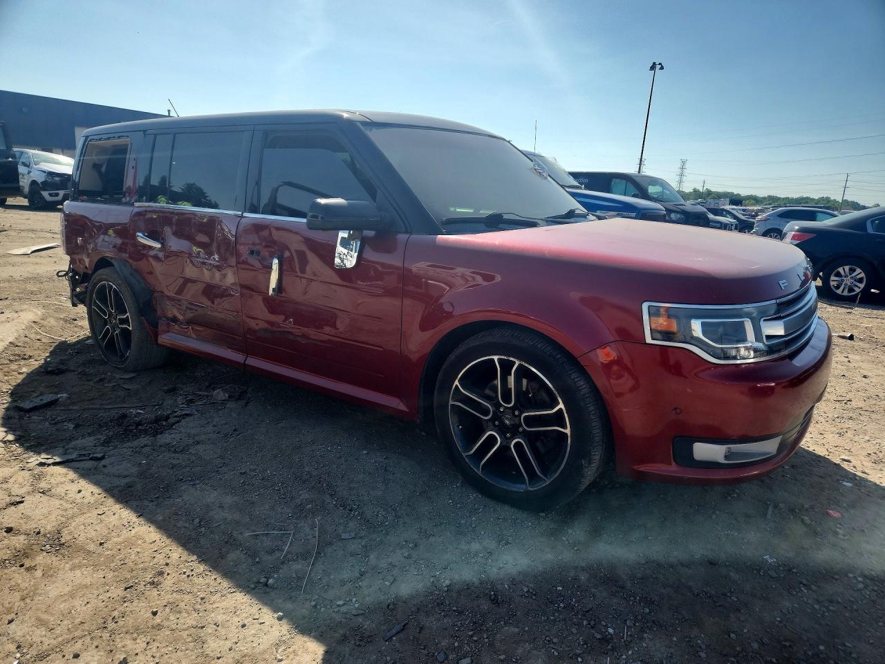 2013 Ford Flex Limited Red vin: 2FMHK6DT6DBD08536