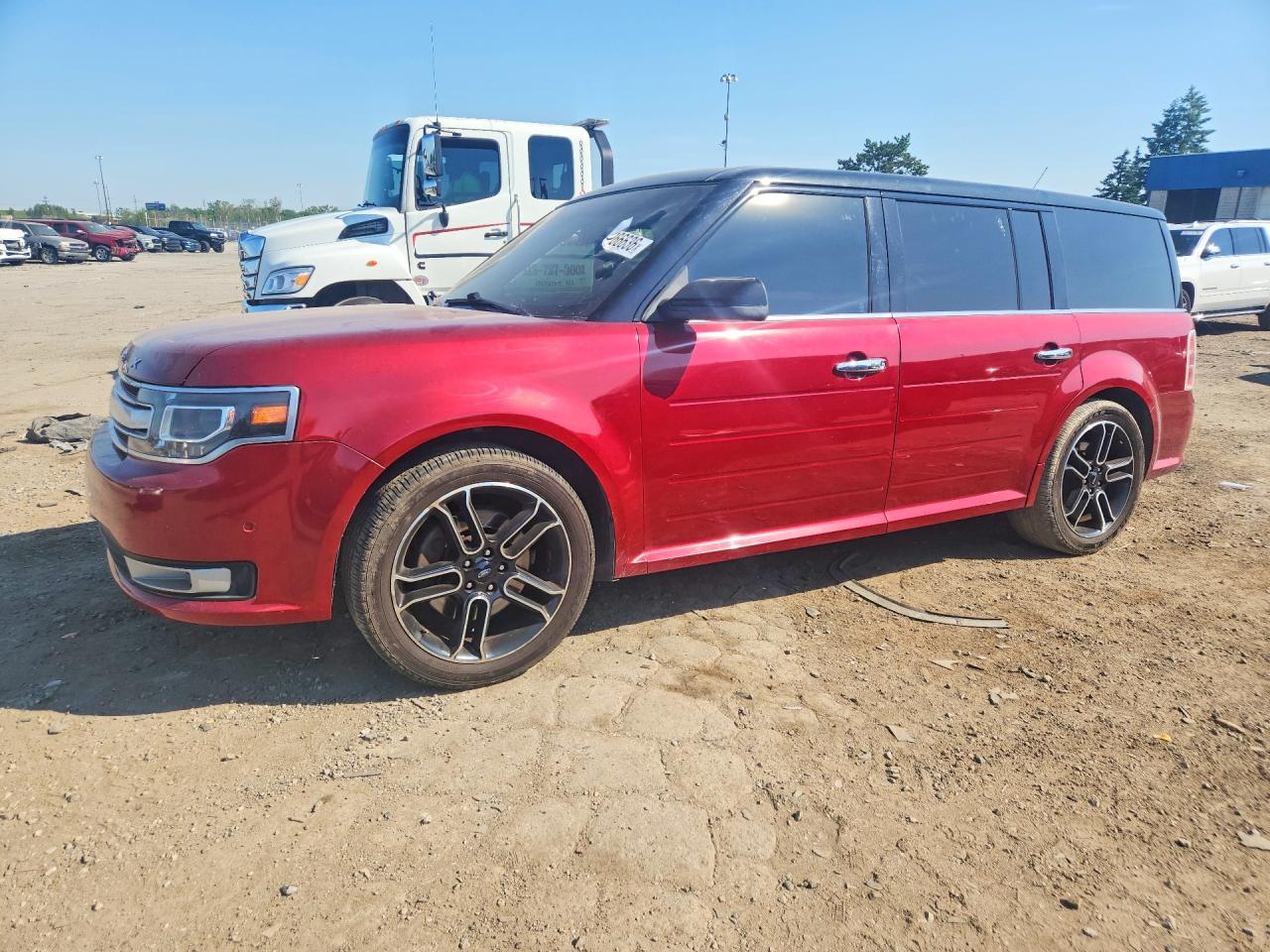 2013 Ford Flex Limited Красный vin: 2FMHK6DT6DBD08536