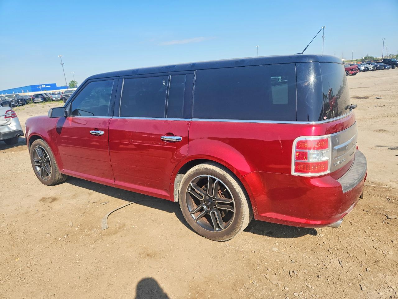 2013 Ford Flex Limited Red vin: 2FMHK6DT6DBD08536