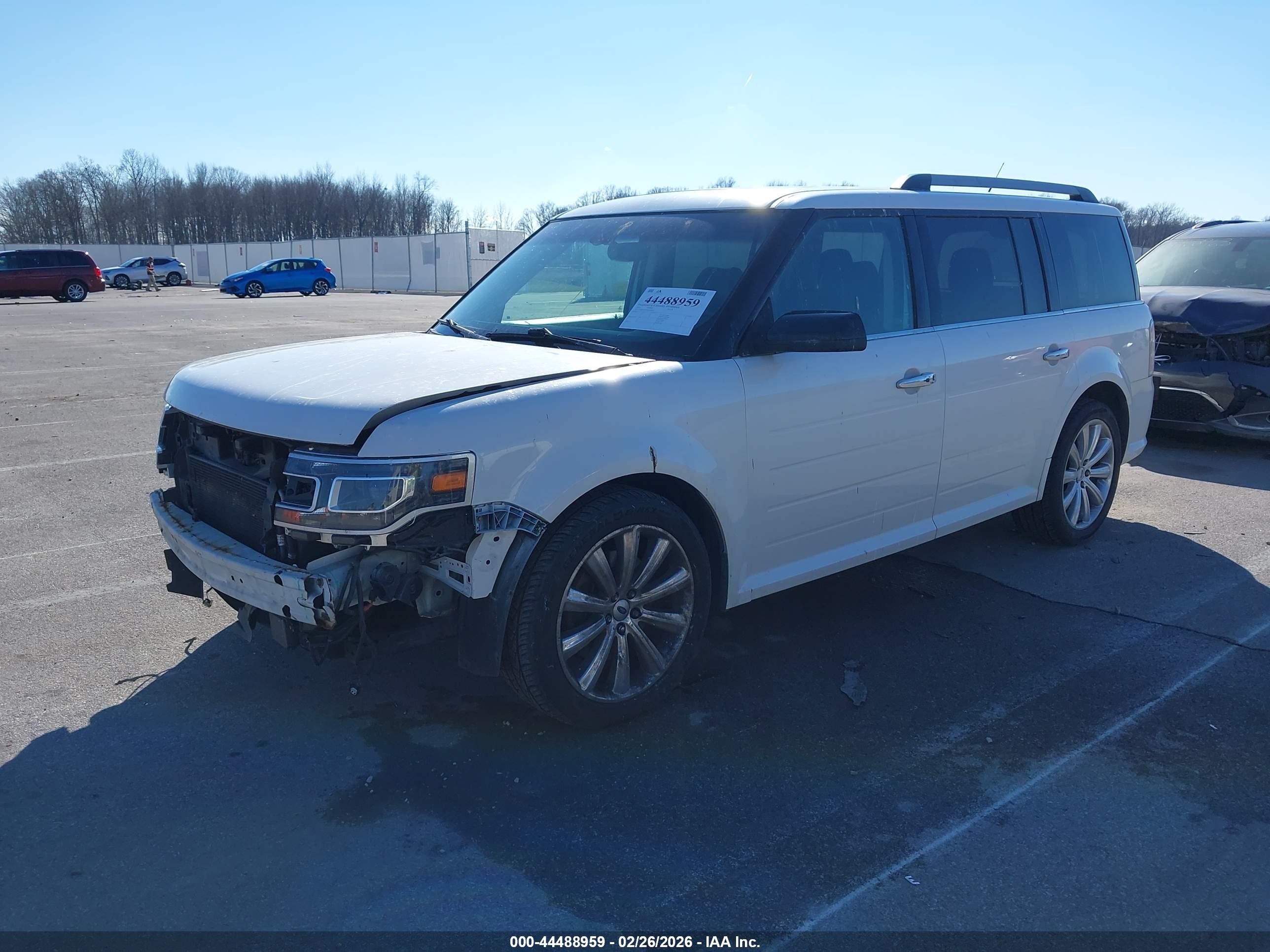 2013 Ford Flex Limited White vin: 2FMHK6DT6DBD39639