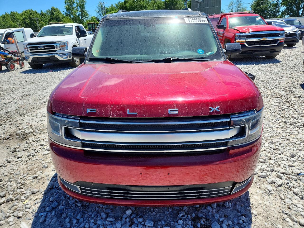 2015 Ford Flex Limited Red vin: 2FMHK6DT6FBA08224