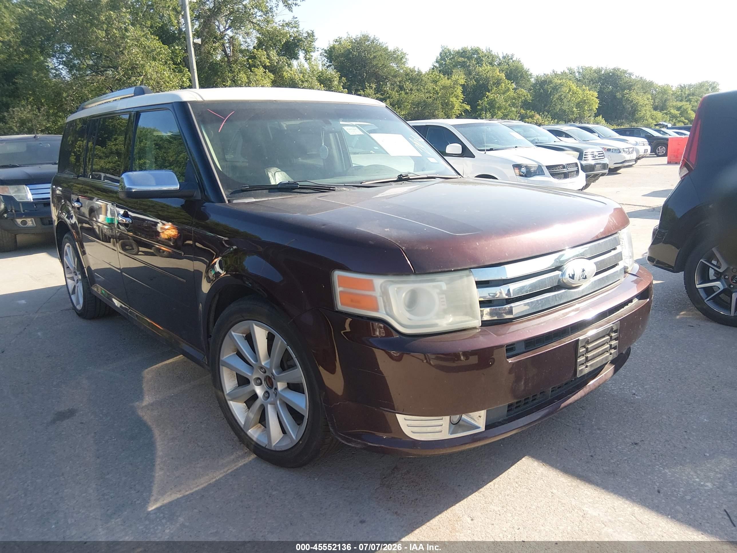 2012 Ford Flex Limited Burgundy vin: 2FMHK6DT7CBD17308