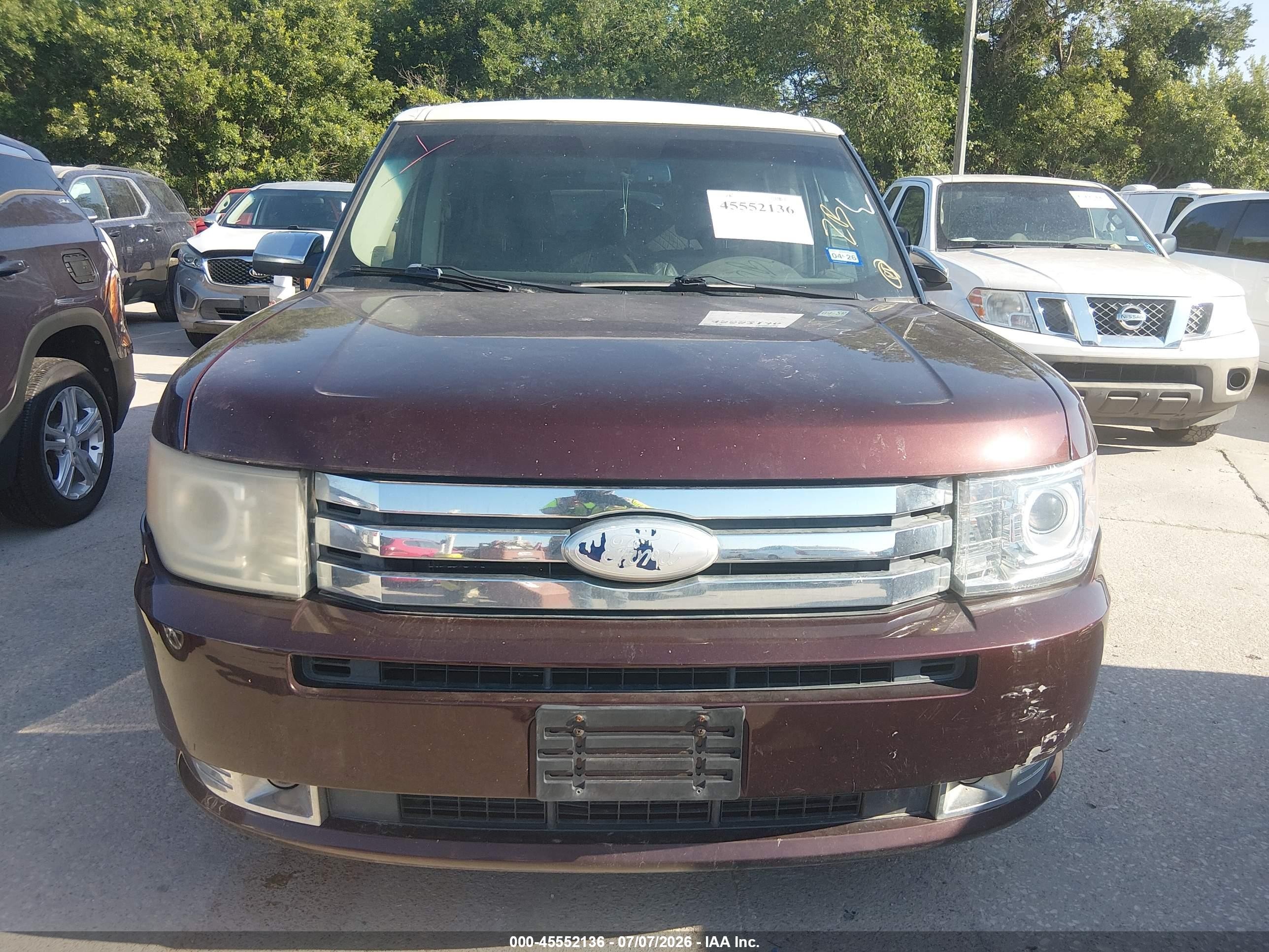 2012 Ford Flex Limited Burgundy vin: 2FMHK6DT7CBD17308