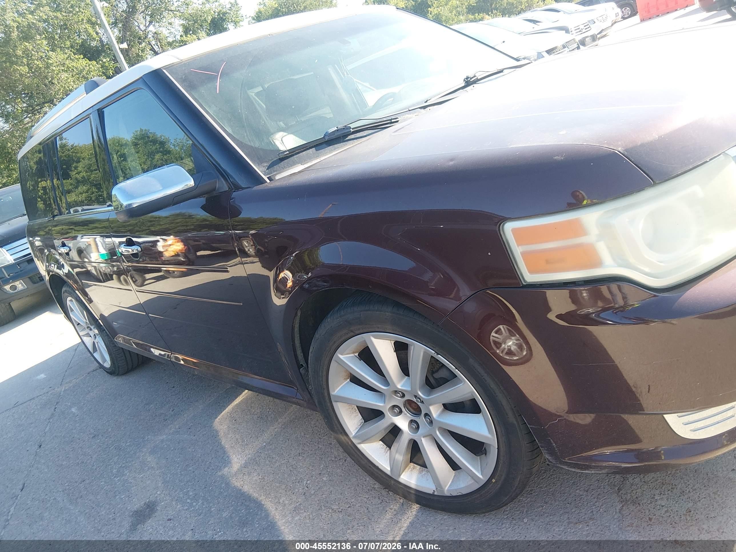 2012 Ford Flex Limited Burgundy vin: 2FMHK6DT7CBD17308