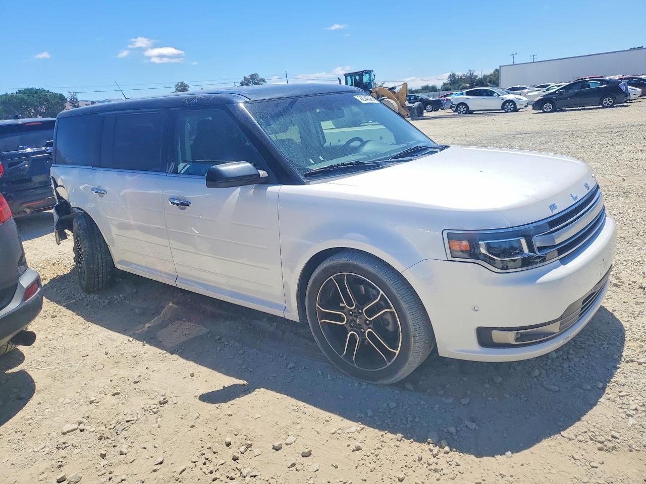 2013 Ford Flex Limited White vin: 2FMHK6DT7DBD15687