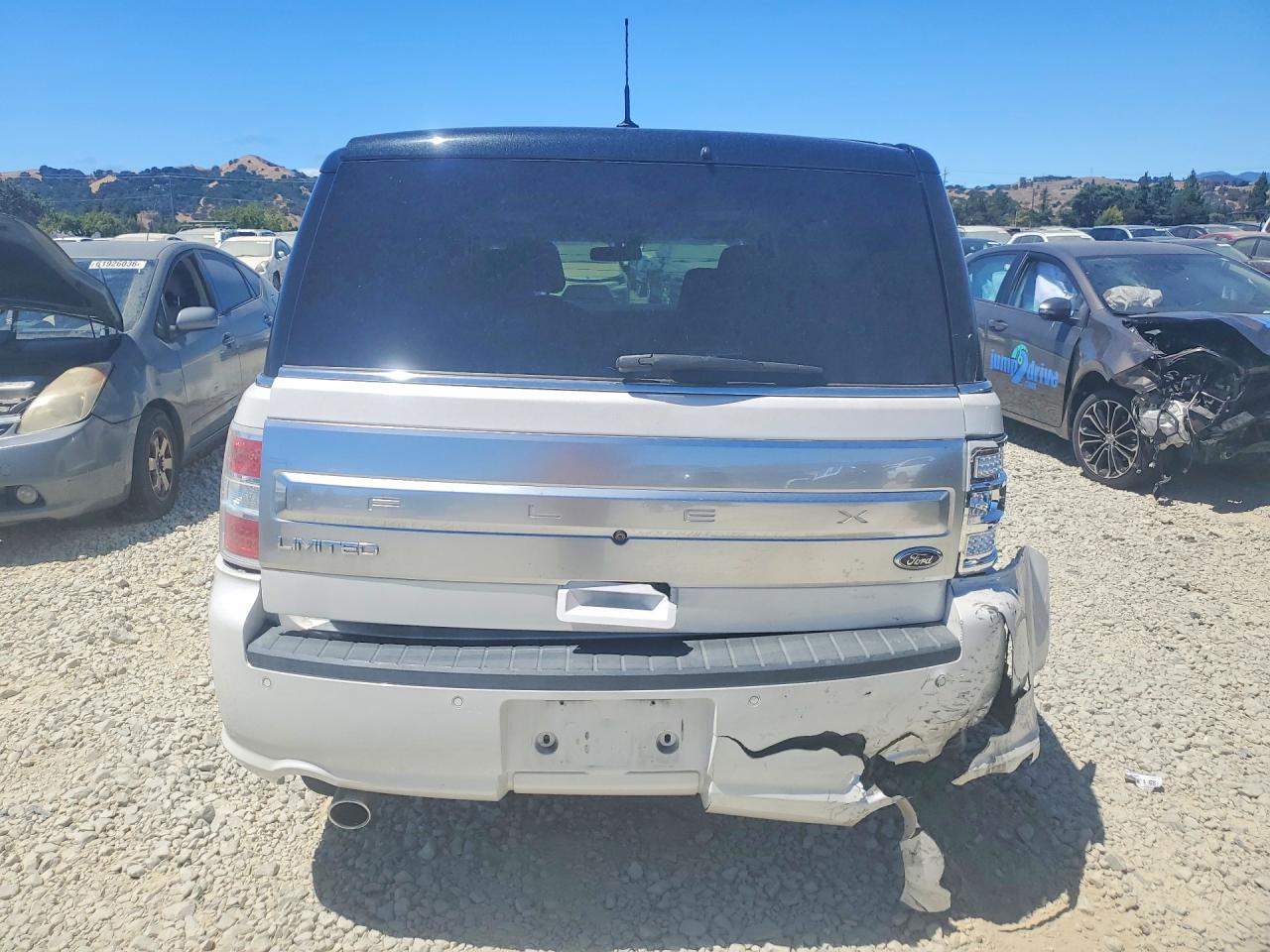 2013 Ford Flex Limited White vin: 2FMHK6DT7DBD15687