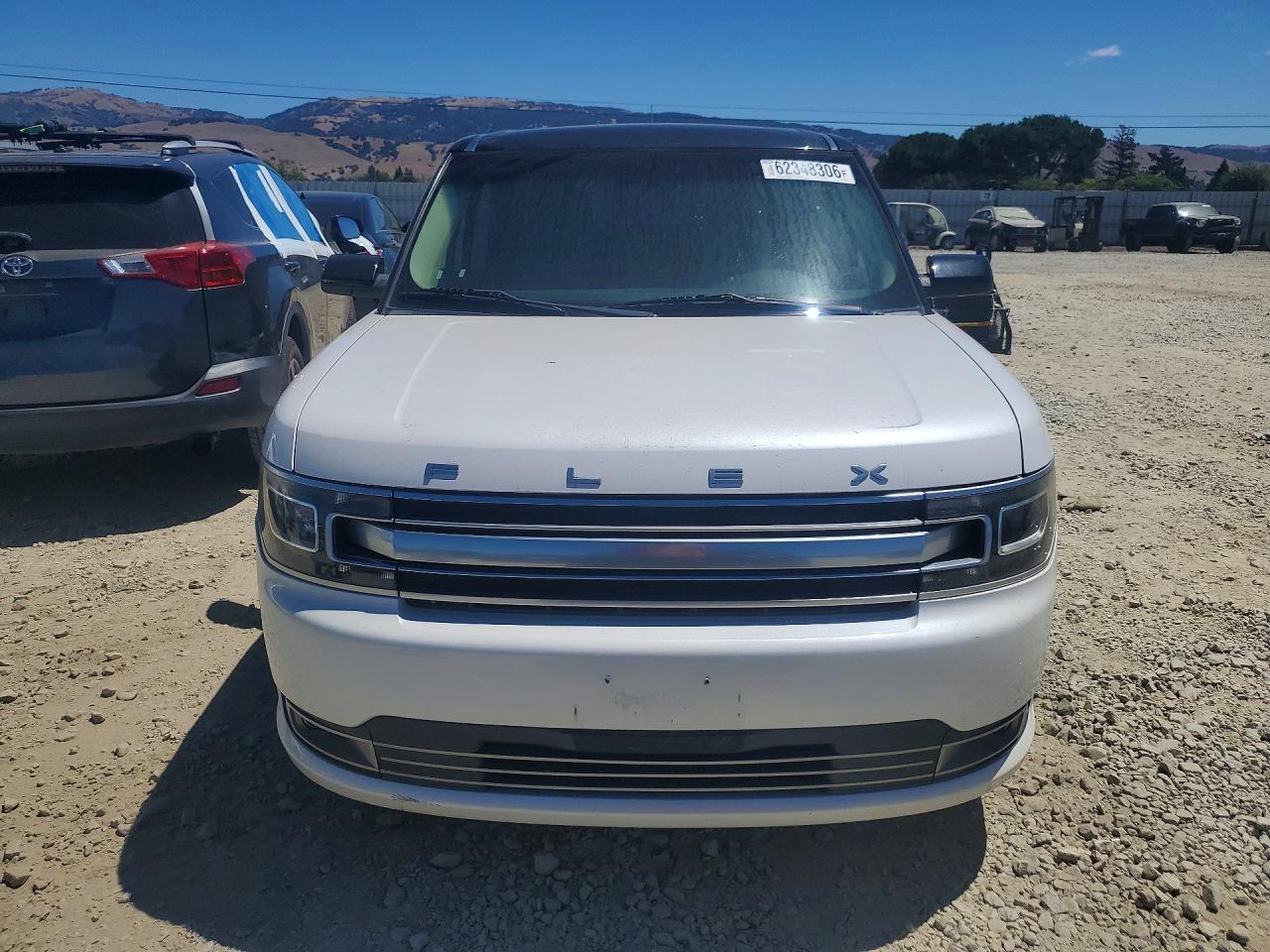 2013 Ford Flex Limited White vin: 2FMHK6DT7DBD15687