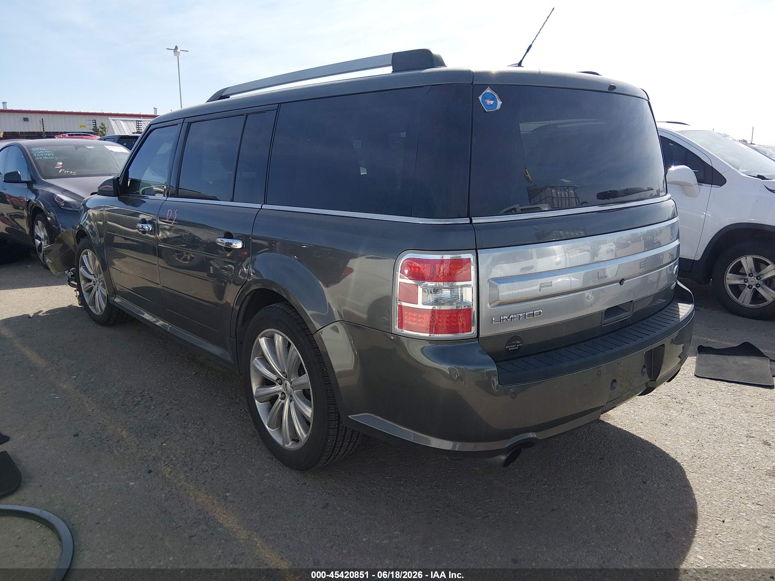 2015 Ford Flex Limited Gray vin: 2FMHK6DT7FBA08989
