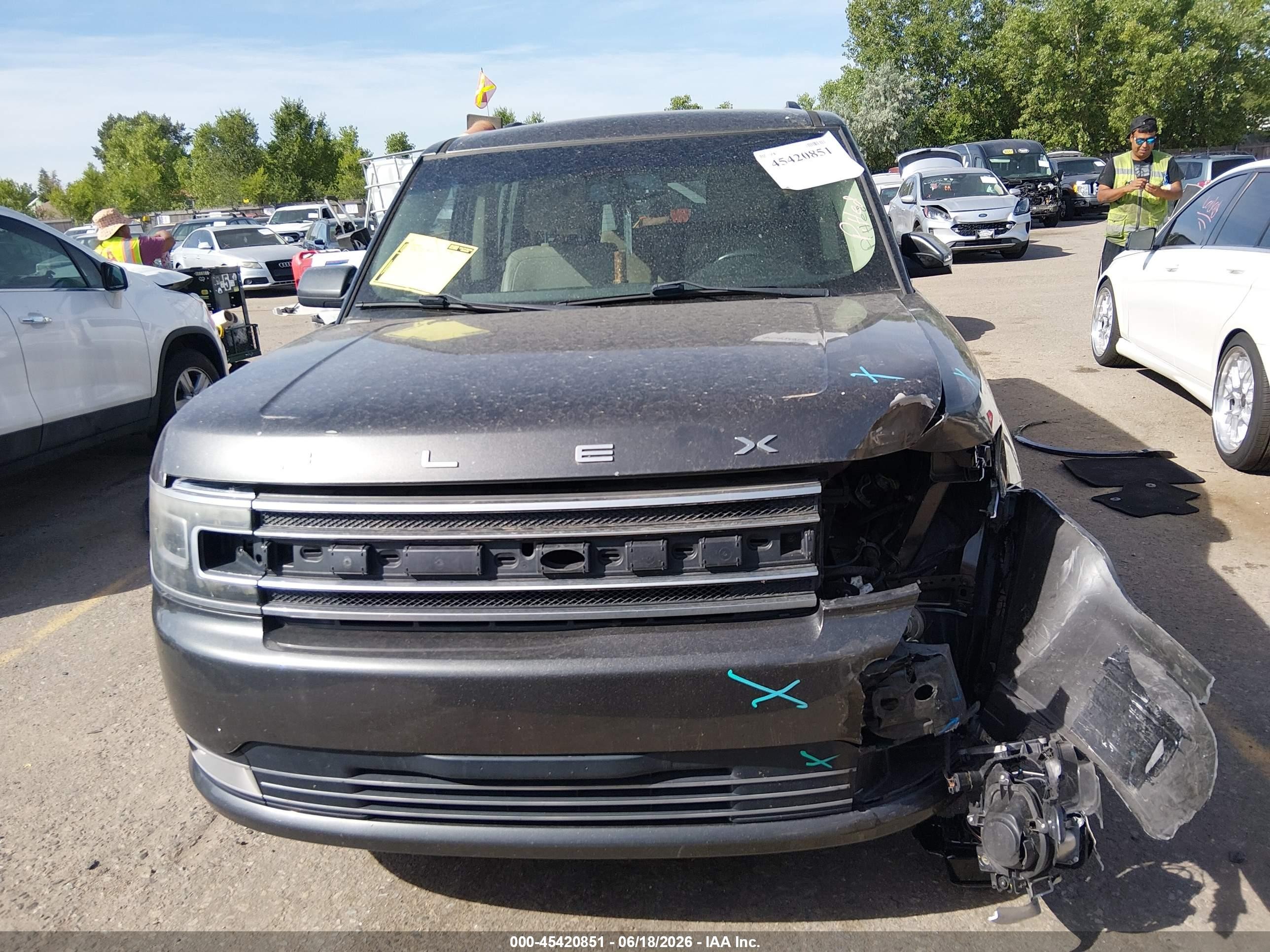 2015 Ford Flex Limited Gray vin: 2FMHK6DT7FBA08989