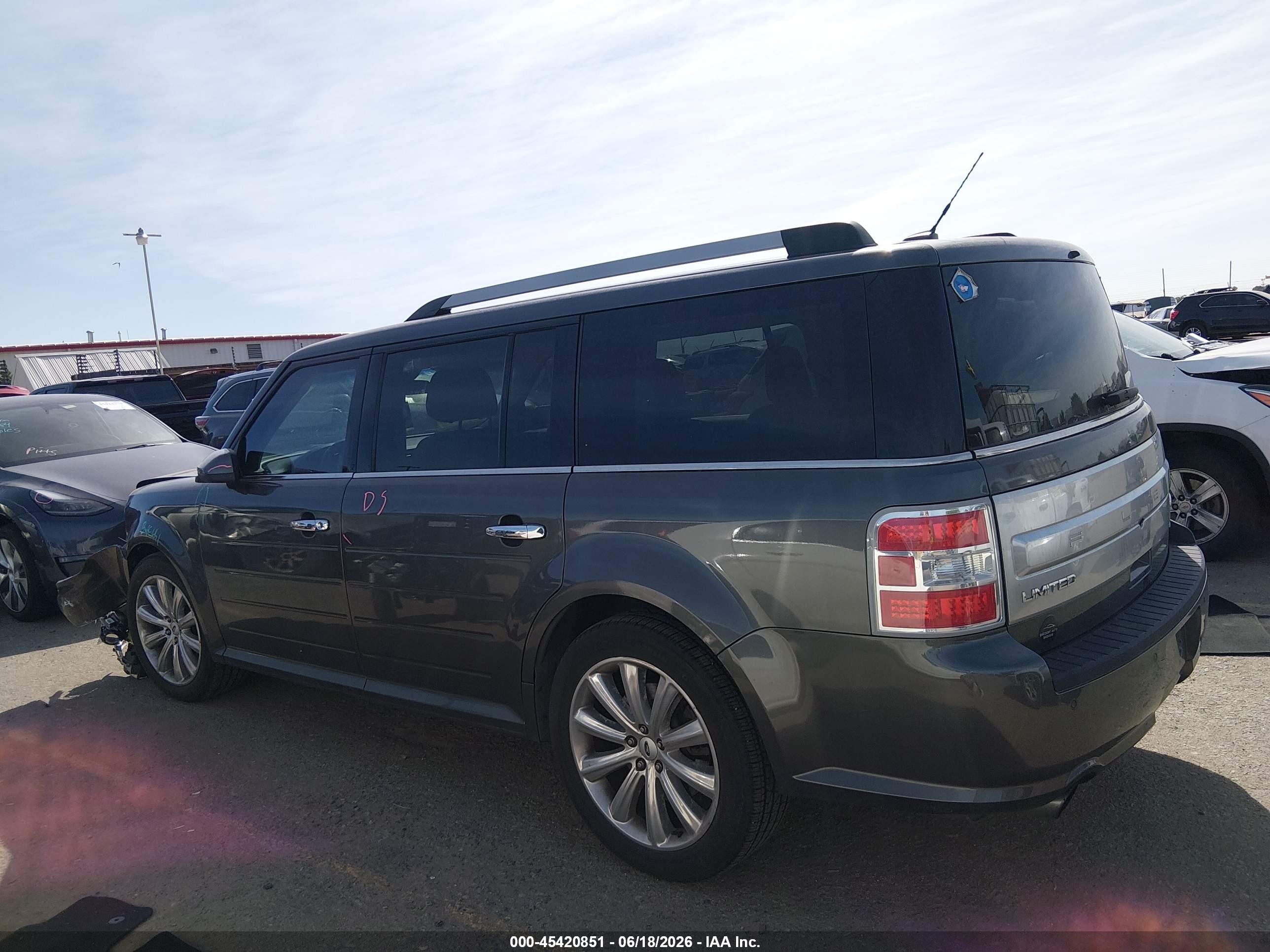 2015 Ford Flex Limited Gray vin: 2FMHK6DT7FBA08989