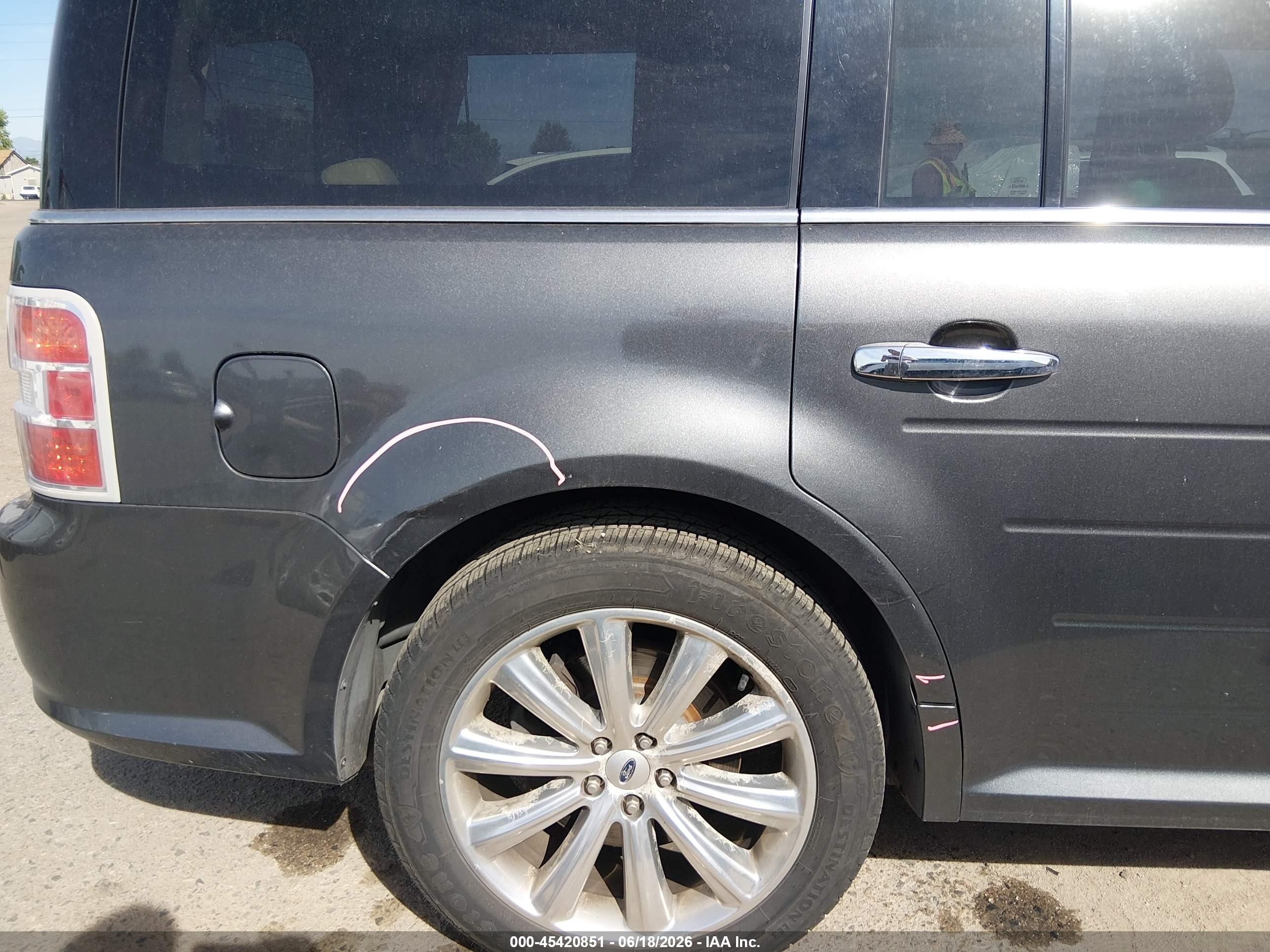 2015 Ford Flex Limited Gray vin: 2FMHK6DT7FBA08989