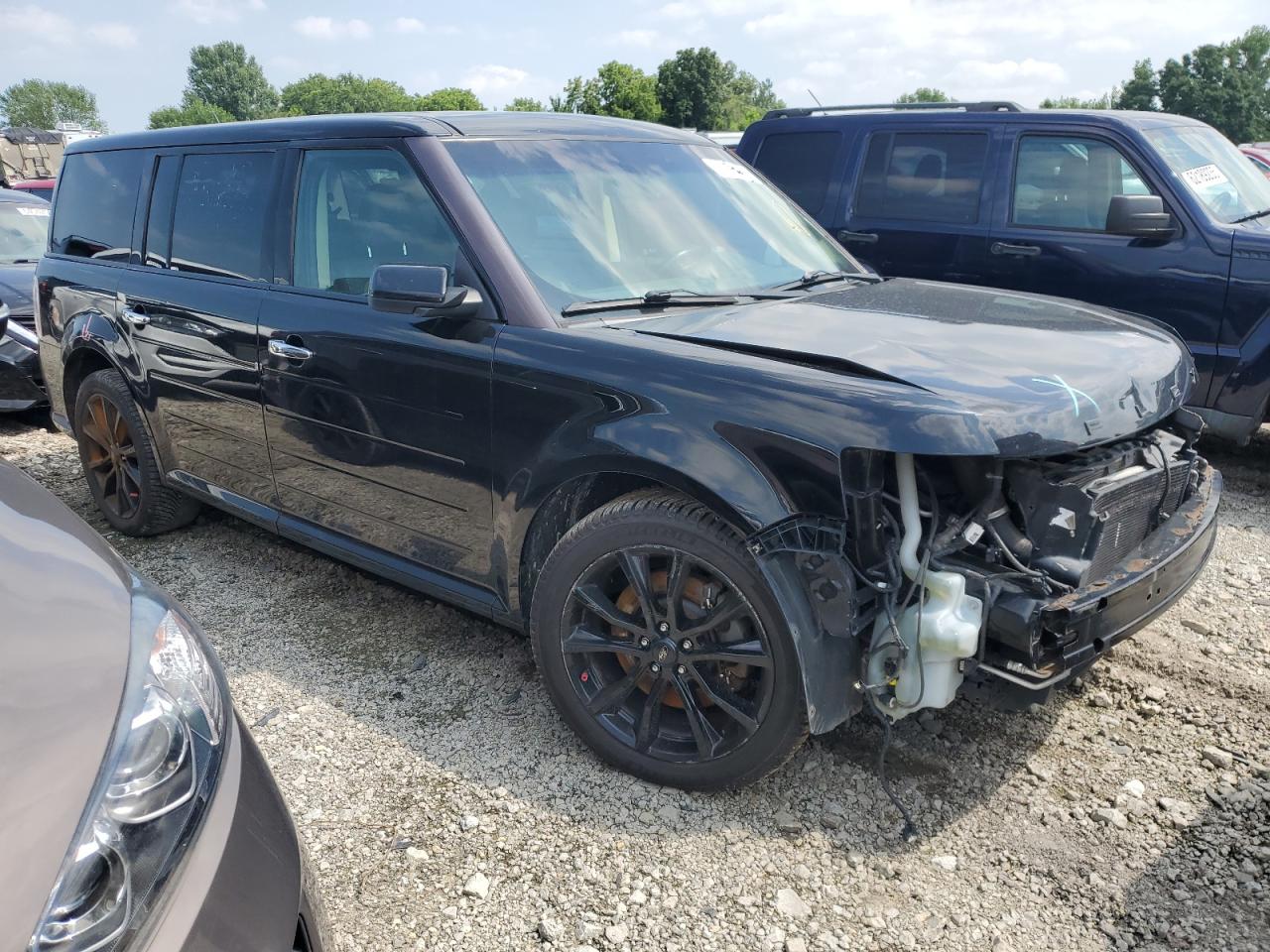 2017 Ford Flex Limited Черный vin: 2FMHK6DT7HBA08770