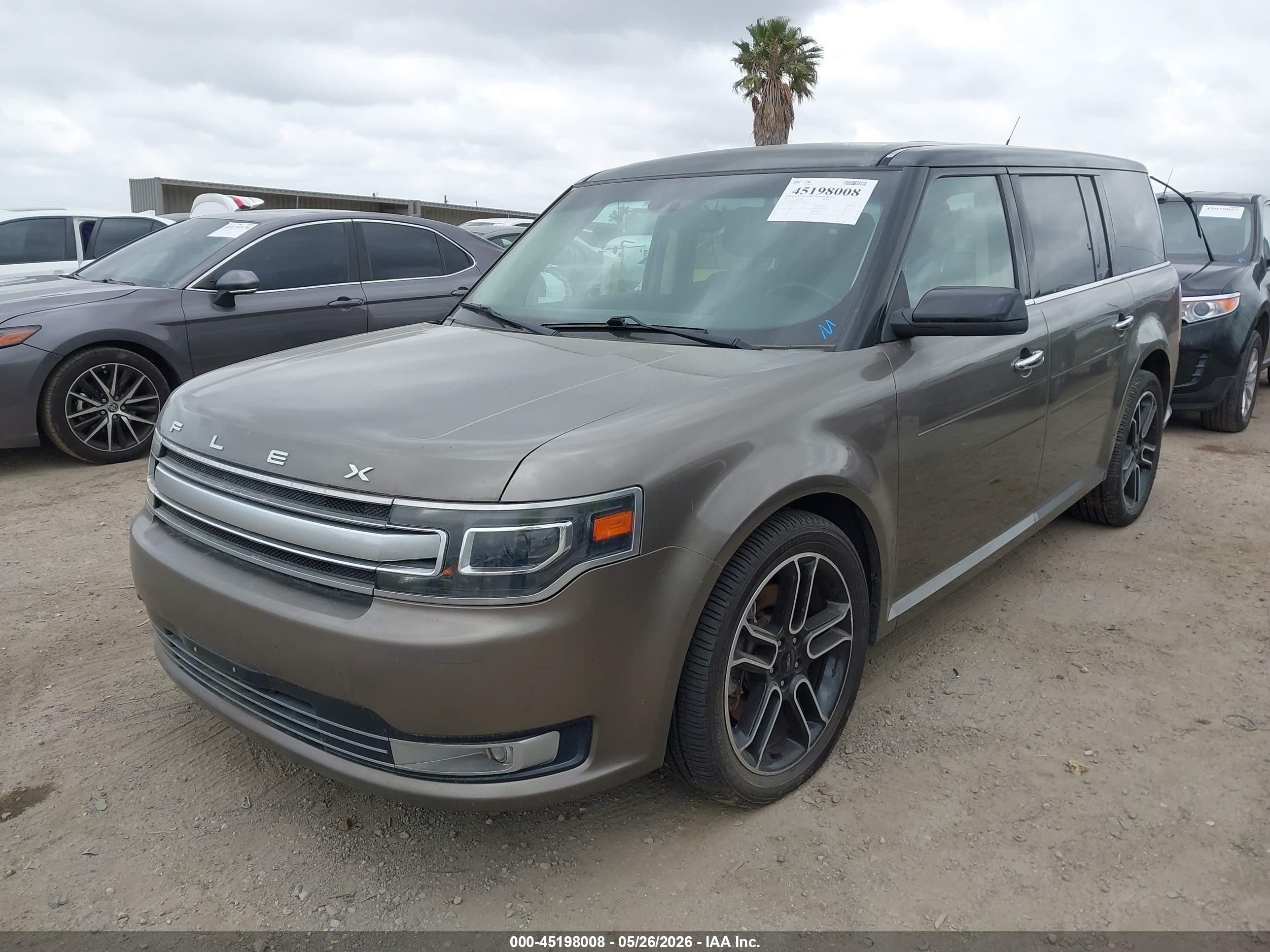 2013 Ford Flex Limited Gray vin: 2FMHK6DT8DBD15651