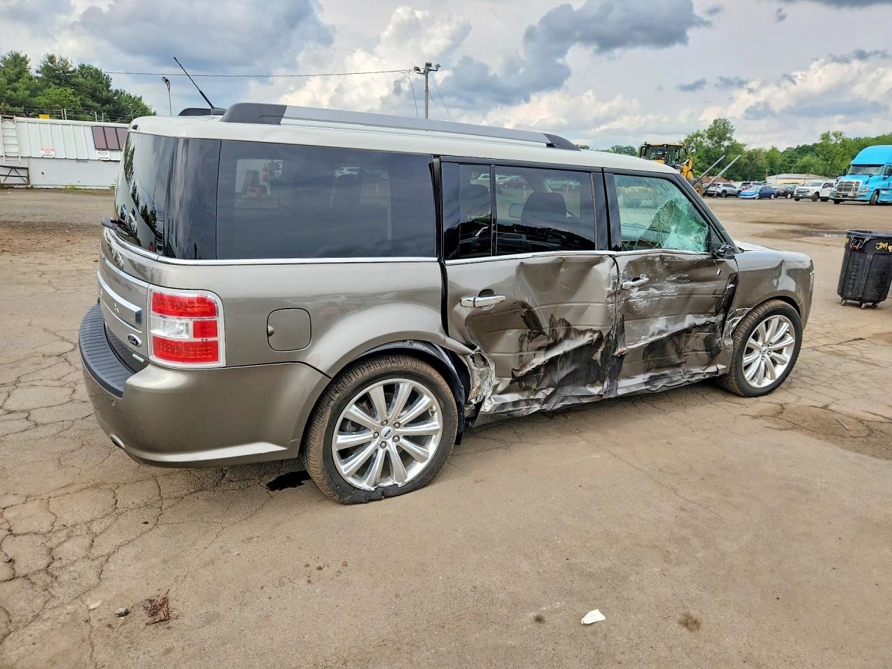 2013 Ford Flex Limited Gray vin: 2FMHK6DT8DBD35513