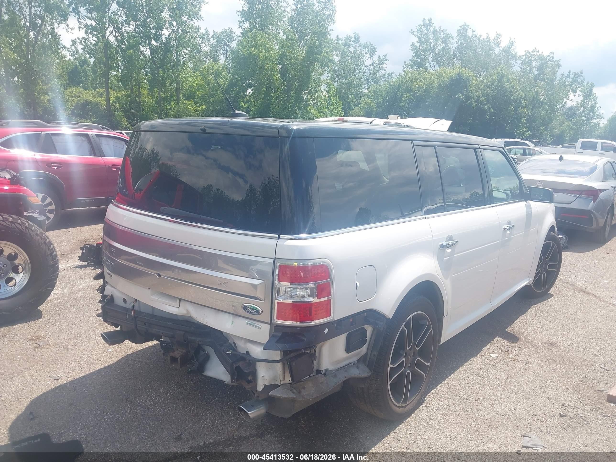 2015 Ford Flex Limited Белый vin: 2FMHK6DT8FBA08483