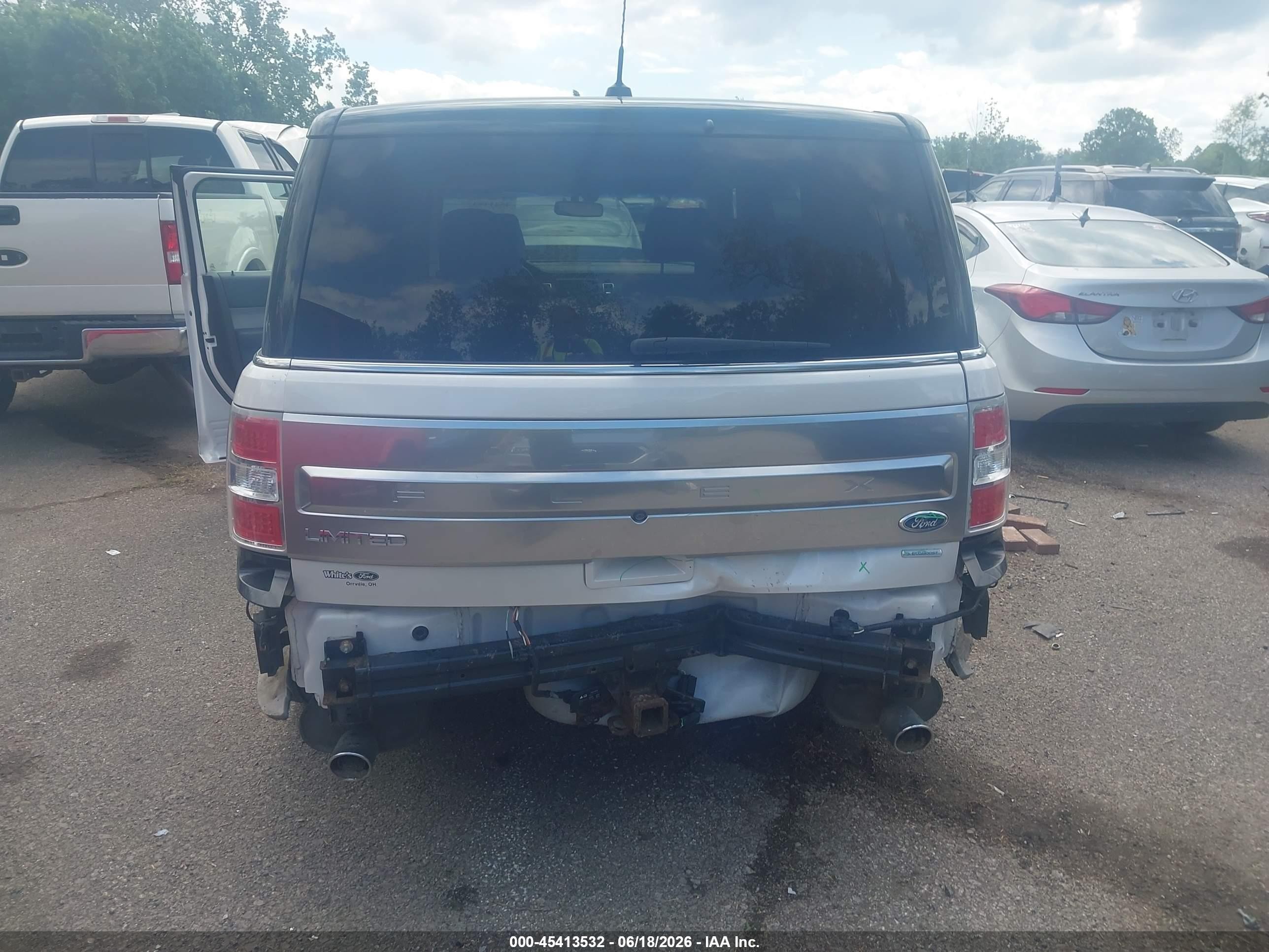 2015 Ford Flex Limited Белый vin: 2FMHK6DT8FBA08483