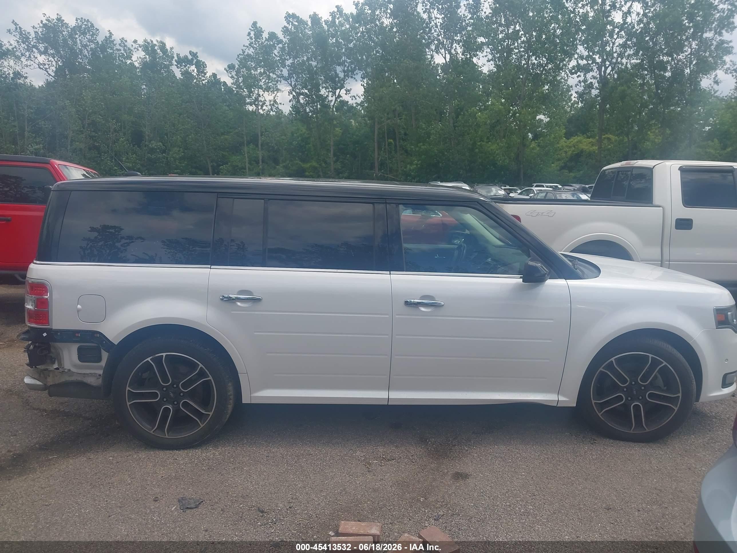 2015 Ford Flex Limited Белый vin: 2FMHK6DT8FBA08483