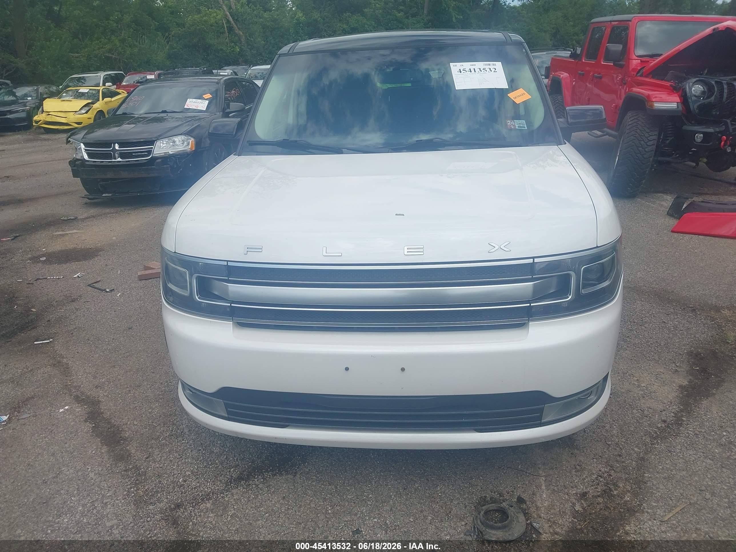 2015 Ford Flex Limited Белый vin: 2FMHK6DT8FBA08483