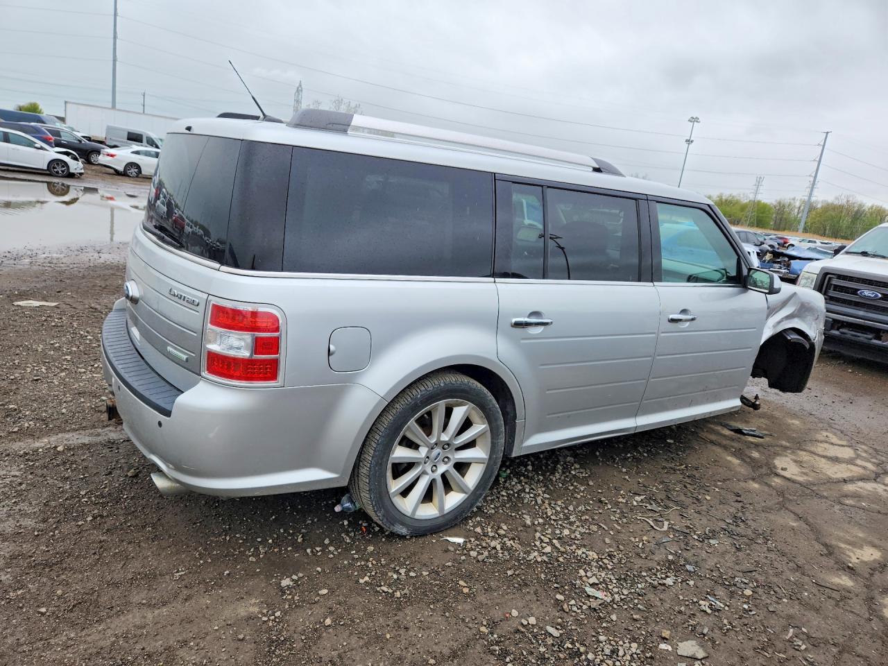 2012 Ford Flex Limited Silver vin: 2FMHK6DT9CBD17407