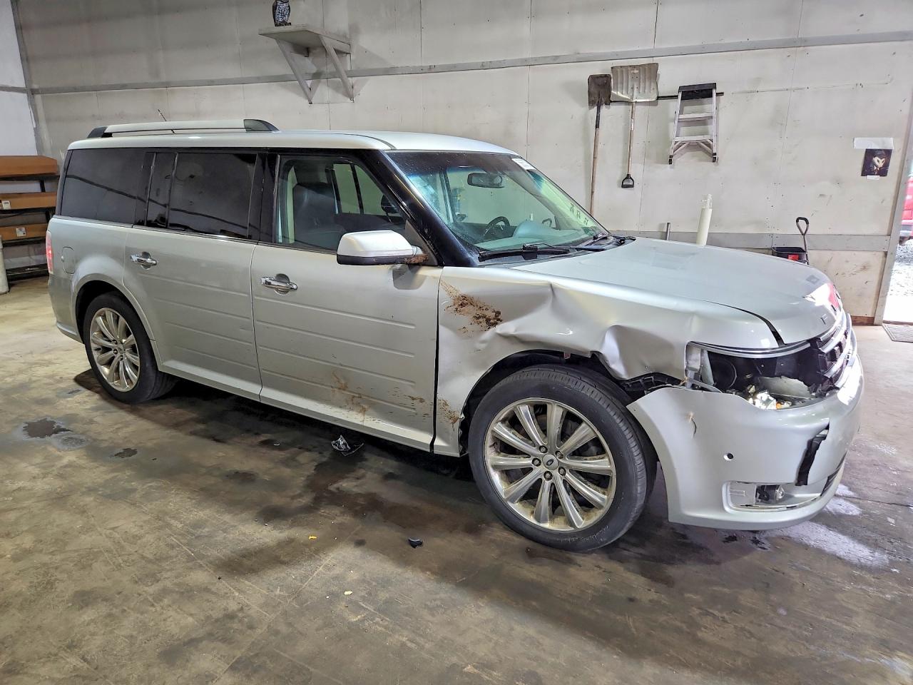 2013 Ford Flex Limited Silver vin: 2FMHK6DT9DBD09809