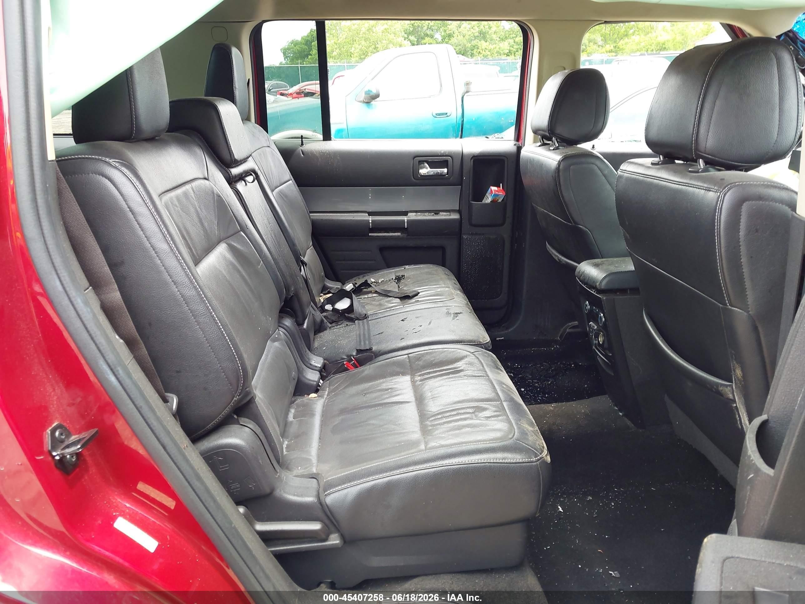 2013 Ford Flex Limited Red vin: 2FMHK6DT9DBD36766