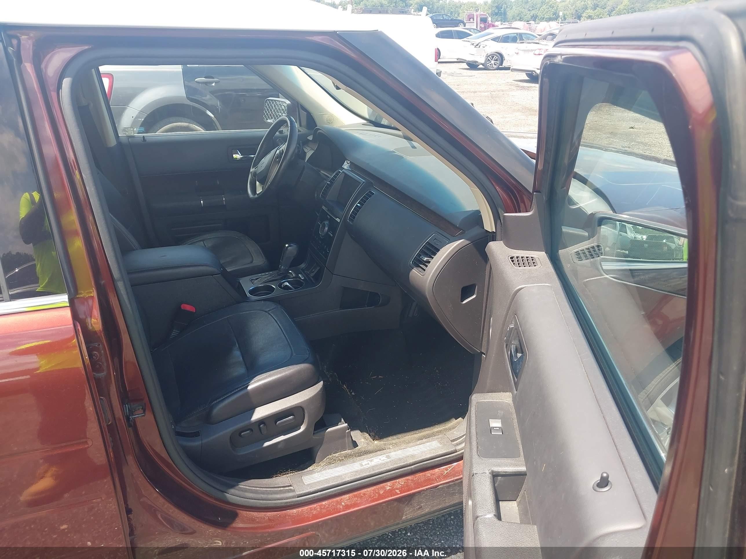 2015 Ford Flex Limited Красный vin: 2FMHK6DT9FBA09013