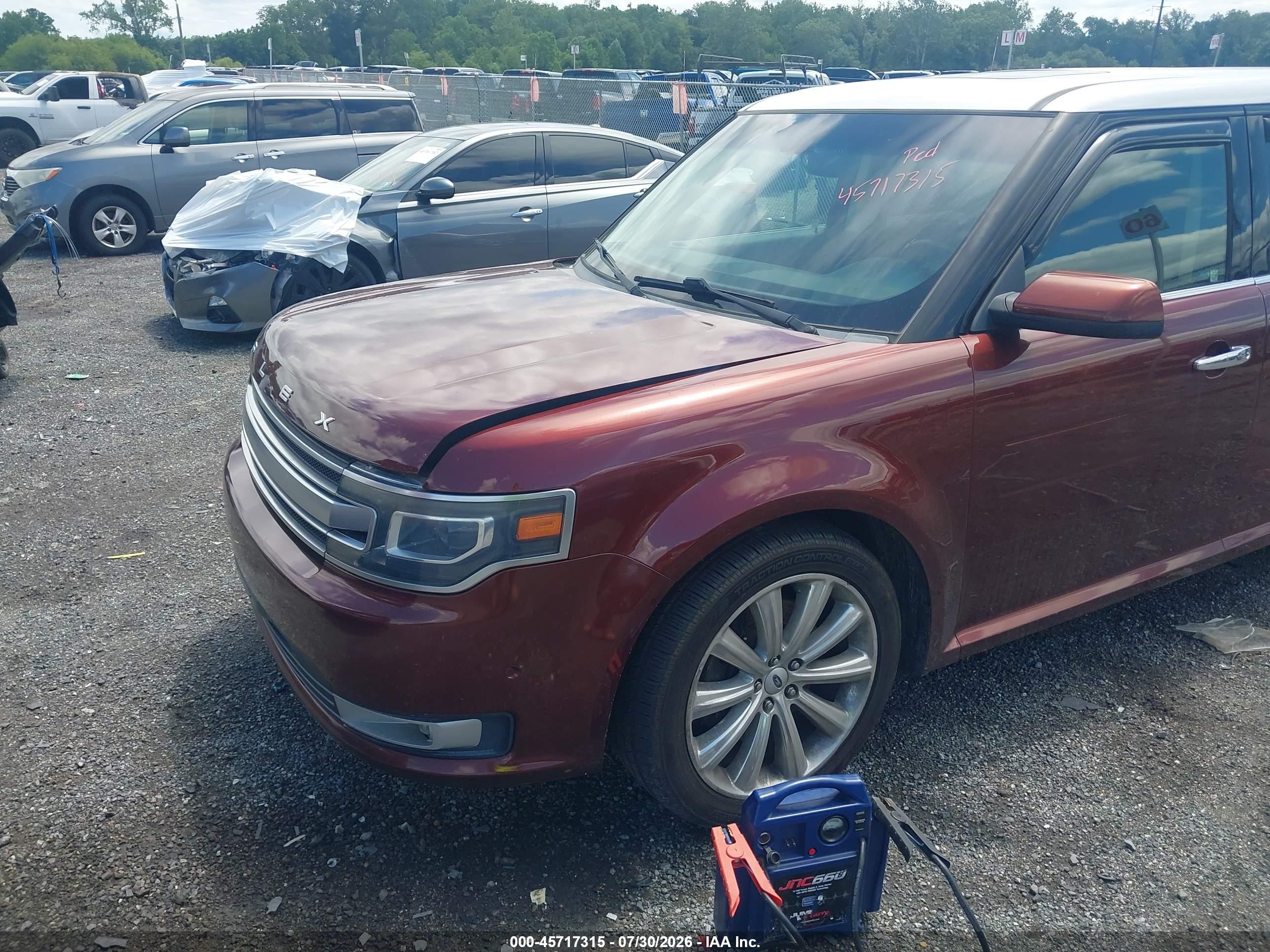 2015 Ford Flex Limited Красный vin: 2FMHK6DT9FBA09013