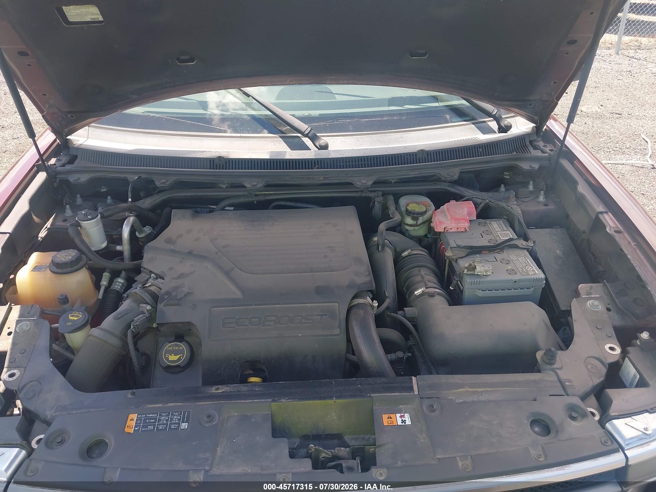 2015 Ford Flex Limited Красный vin: 2FMHK6DT9FBA09013