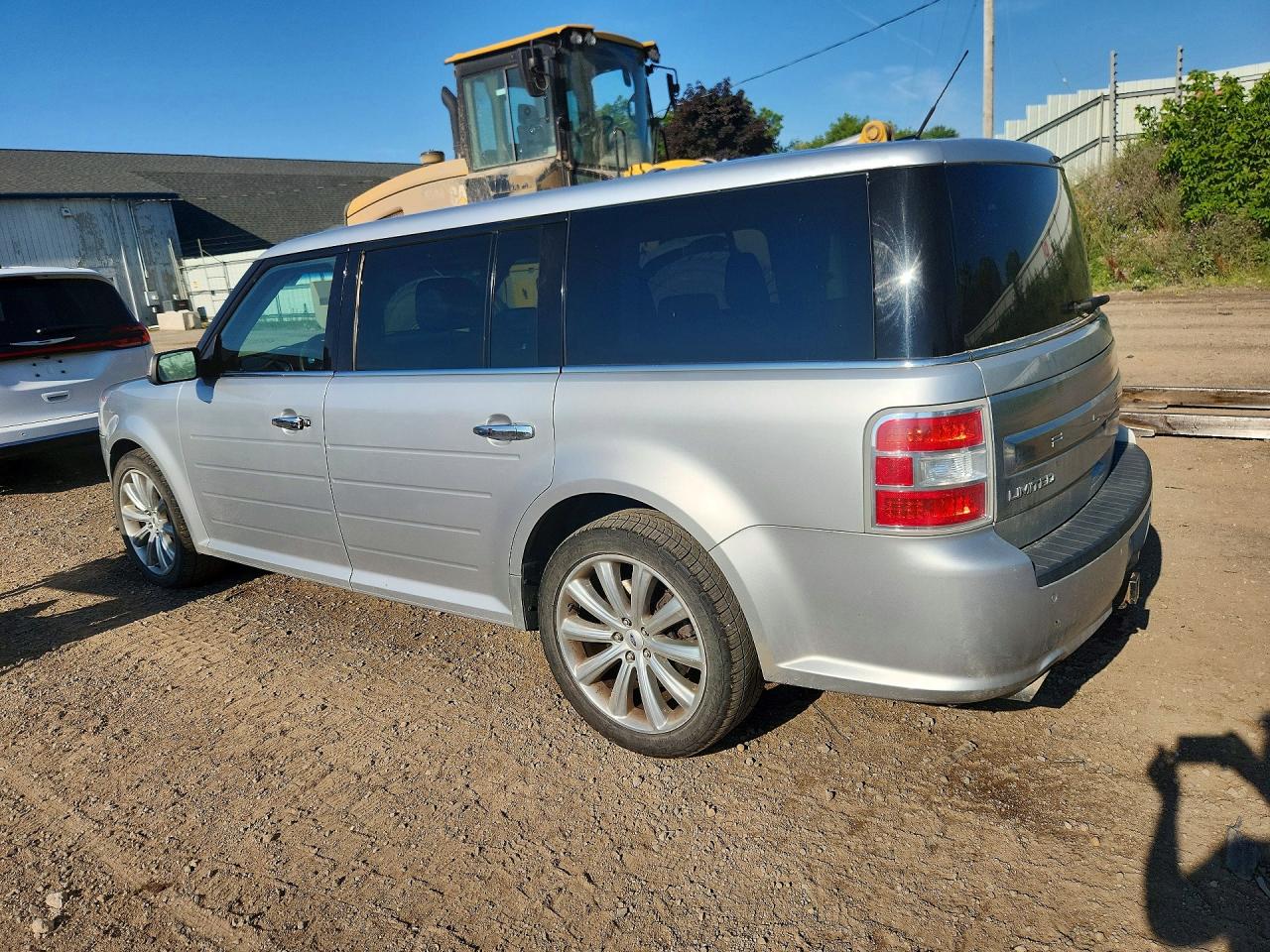 2015 Ford Flex Limited Silver vin: 2FMHK6DT9FBA21923