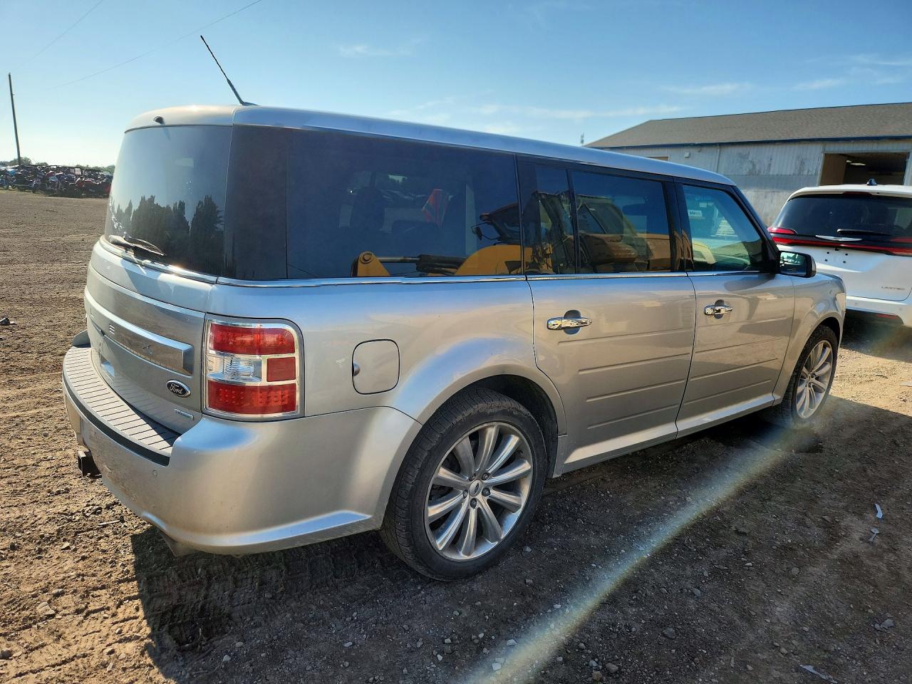 2015 Ford Flex Limited Silver vin: 2FMHK6DT9FBA21923