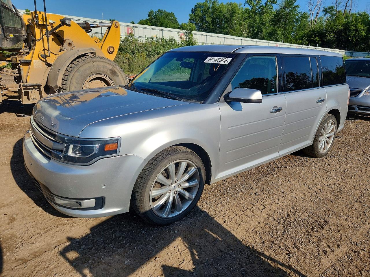 2015 Ford Flex Limited Silver vin: 2FMHK6DT9FBA21923