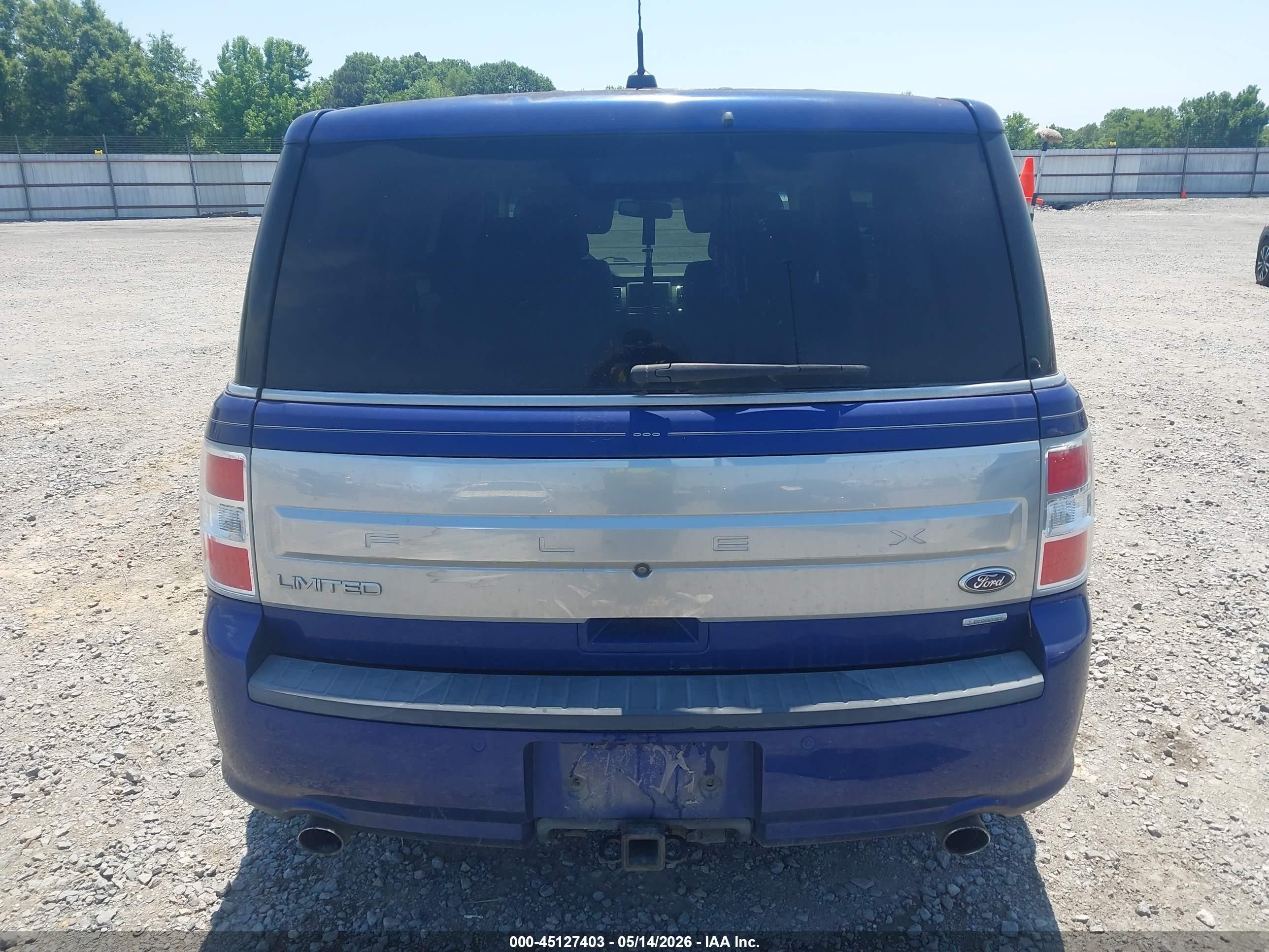 2014 Ford Flex Limited Blue vin: 2FMHK6DTXEBD14003