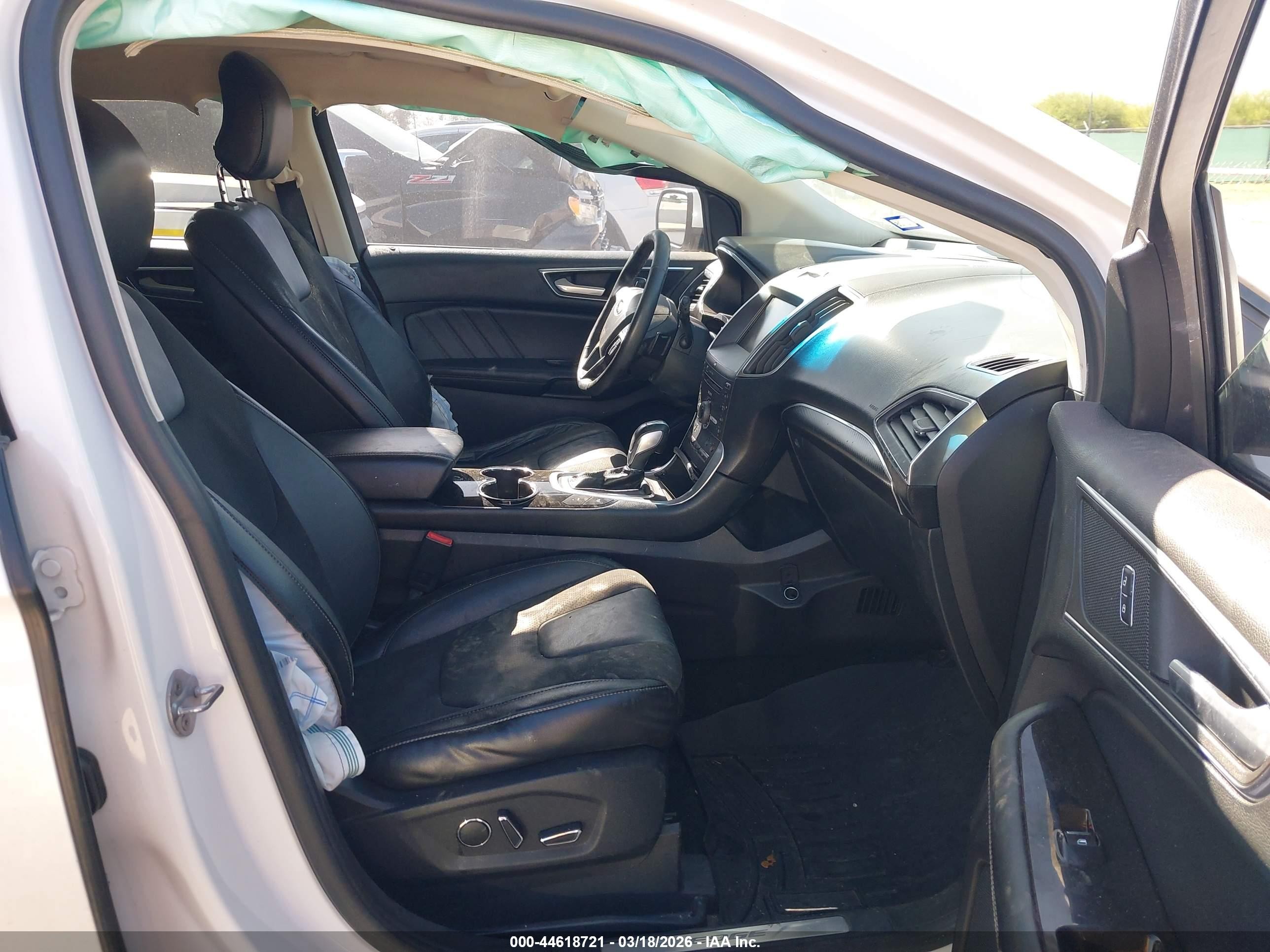 2015 Ford Edge Sport White vin: 2FMPK3AP1FBC03472