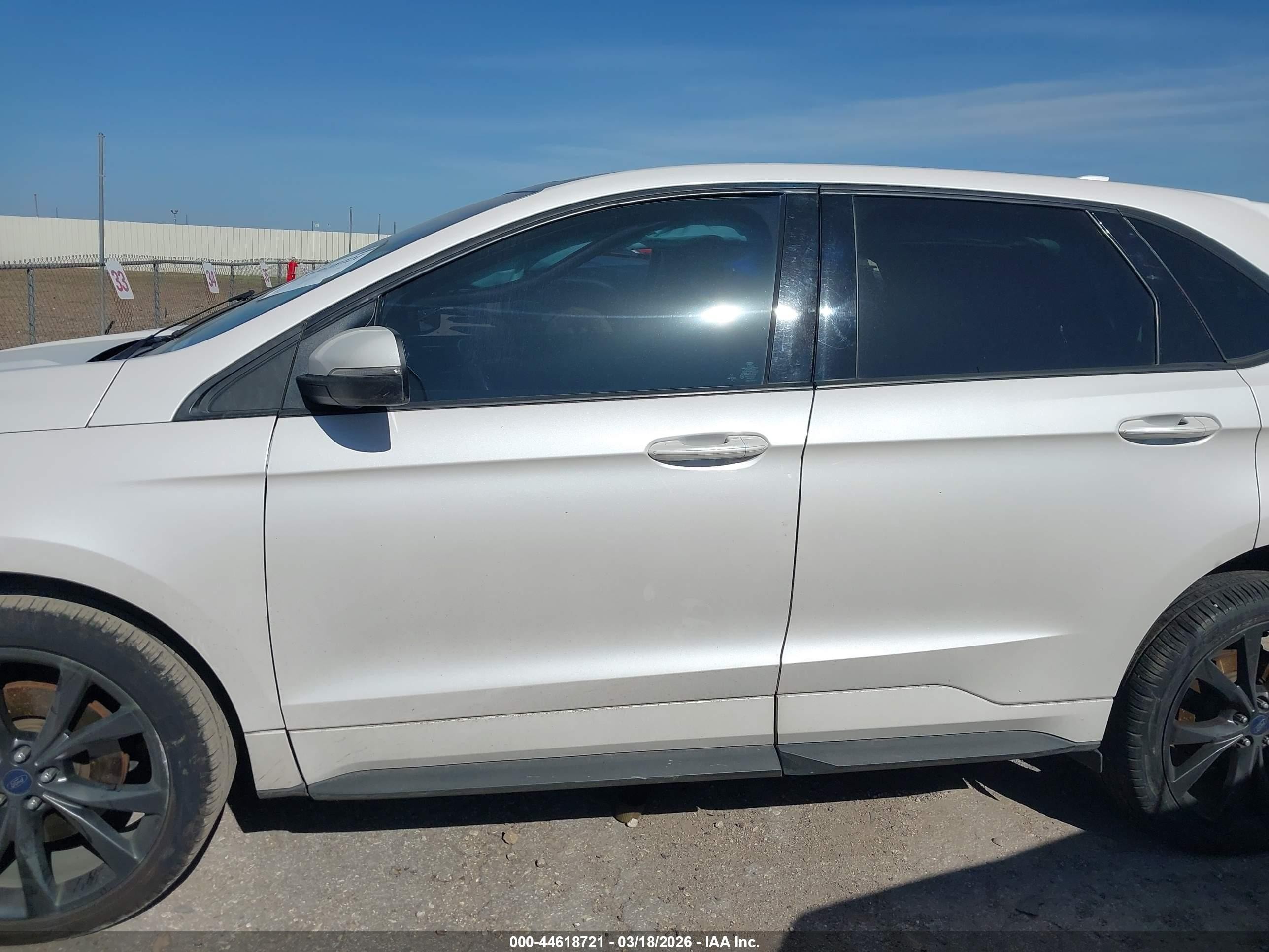 2015 Ford Edge Sport White vin: 2FMPK3AP1FBC03472
