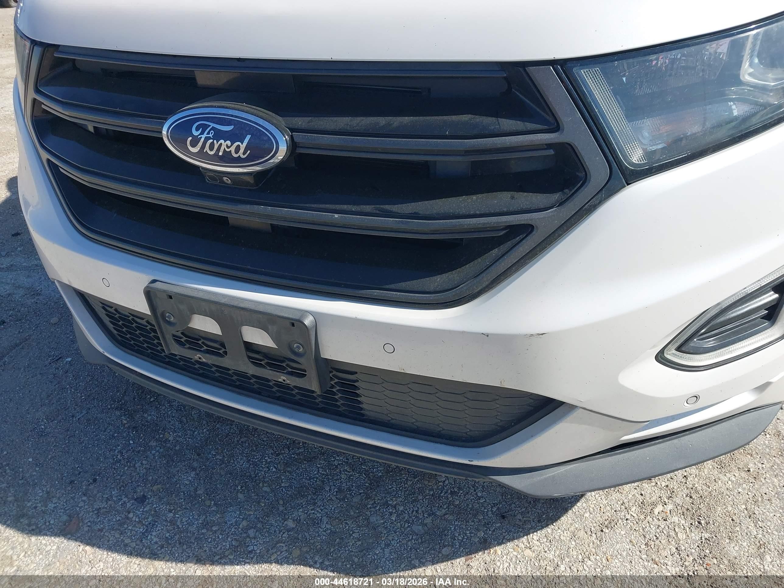 2015 Ford Edge Sport White vin: 2FMPK3AP1FBC03472