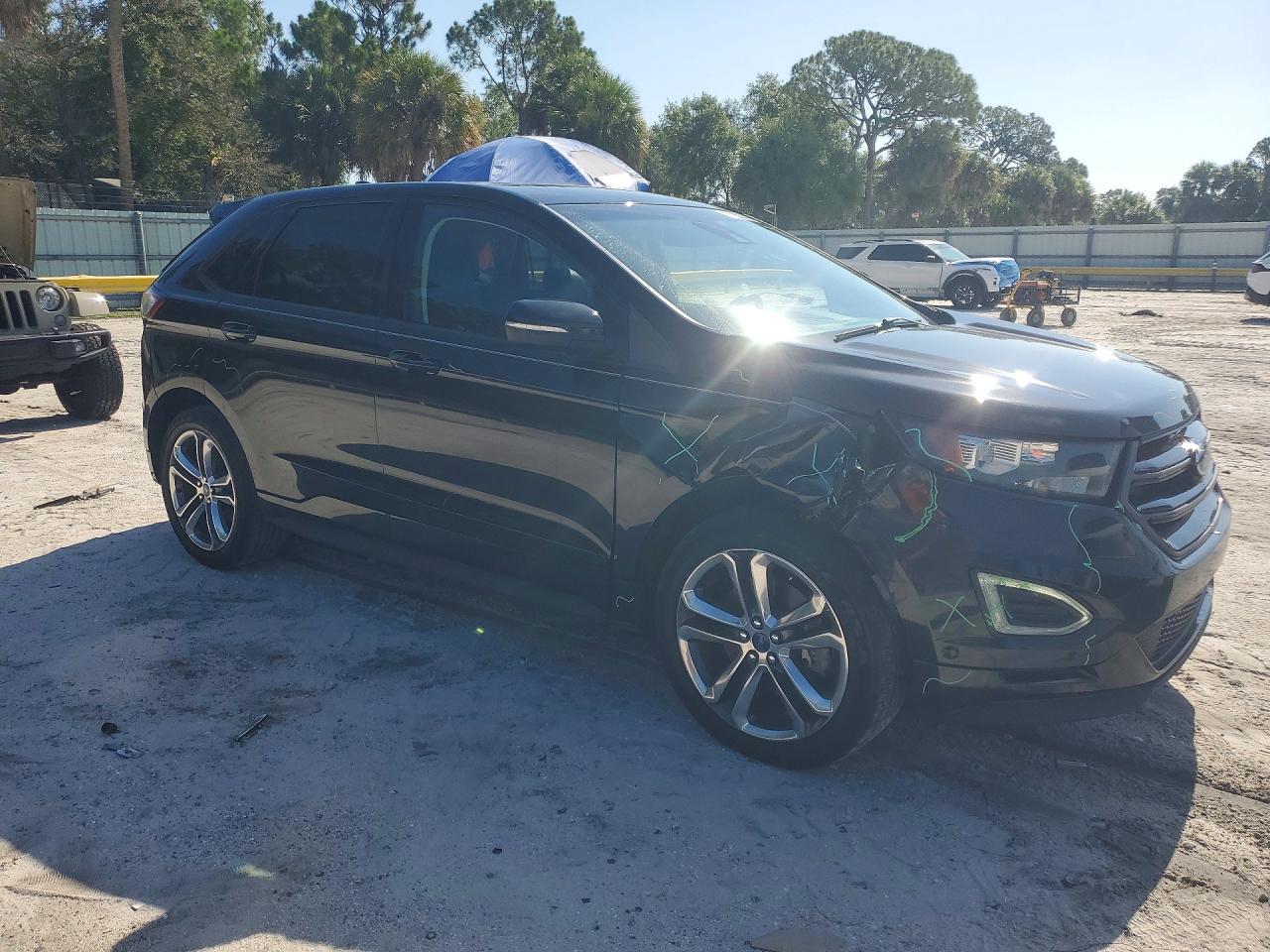 2015 Ford Edge Sport Black vin: 2FMPK3AP4FBB46927