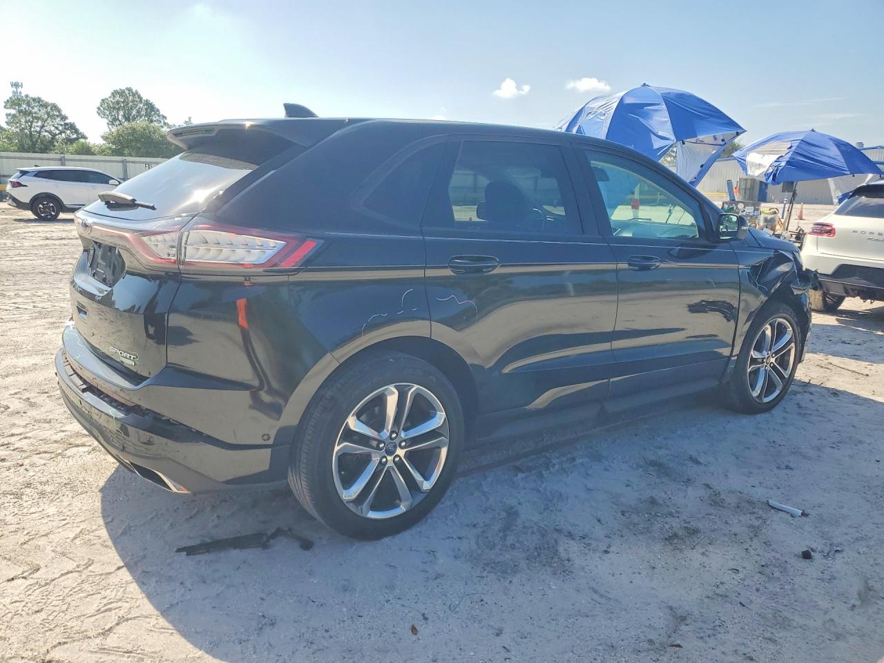 2015 Ford Edge Sport Black vin: 2FMPK3AP4FBB46927