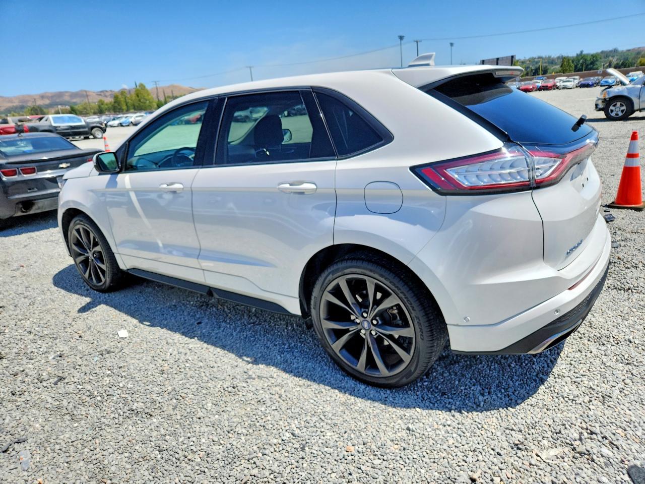 2015 Ford Edge Sport White vin: 2FMPK3AP5FBB74235